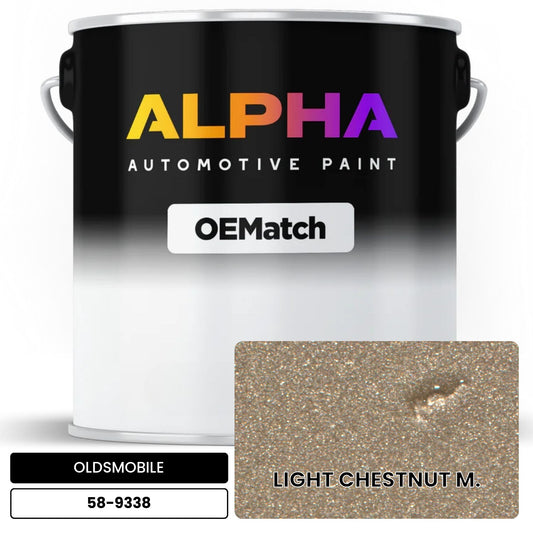 OLDSMOBILE LIGHT CHESTNUT M. 58-9338 OEMatch Basecoat