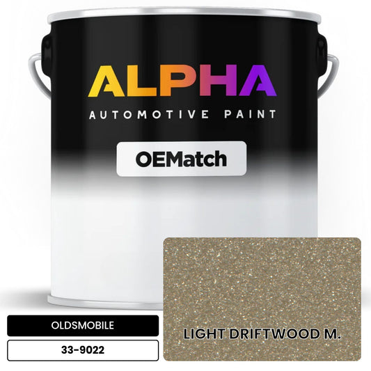 OLDSMOBILE LIGHT DRIFTWOOD M. 33-9022 OEMatch Basecoat