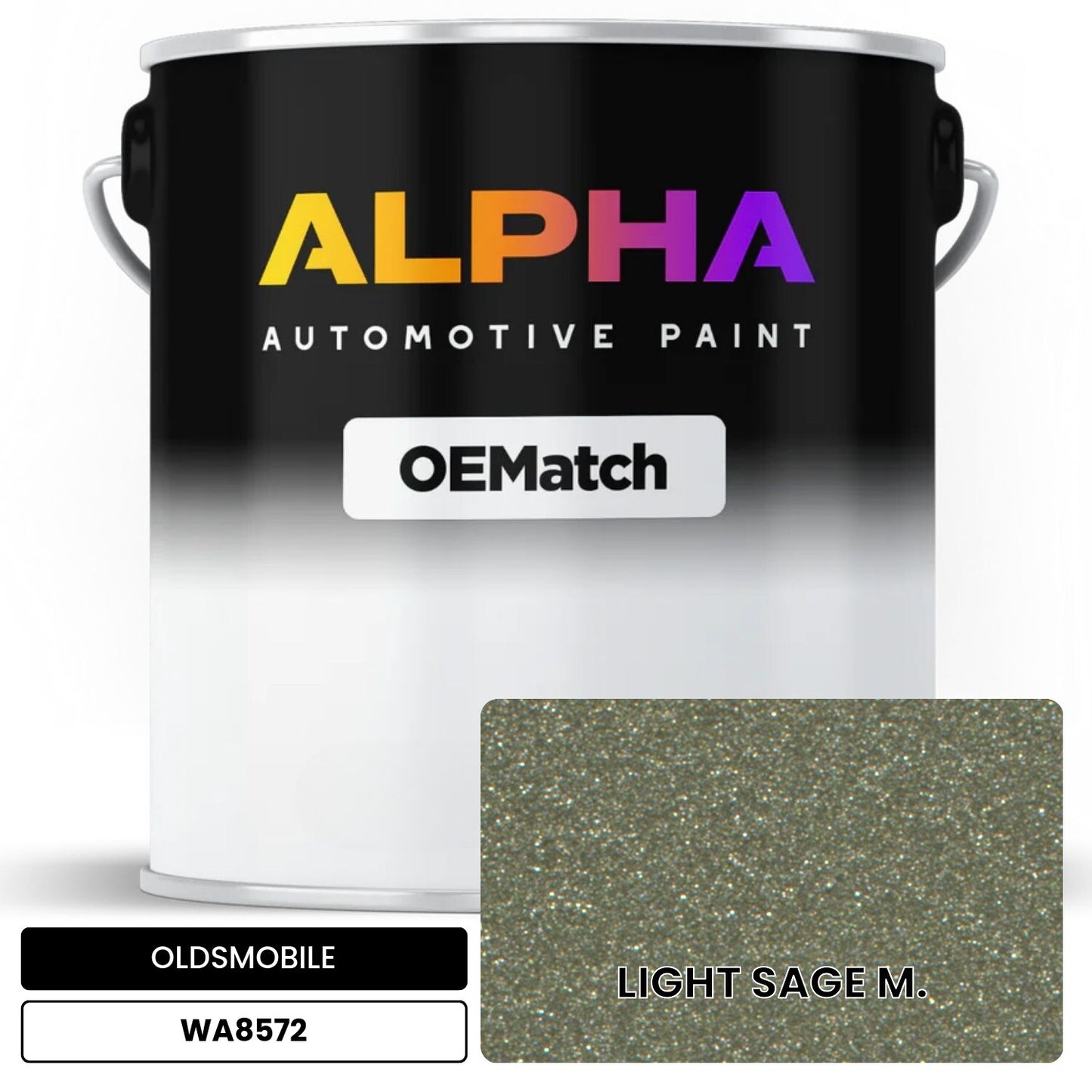 OLDSMOBILE LIGHT SAGE M. WA8572 OEMatch Basecoat