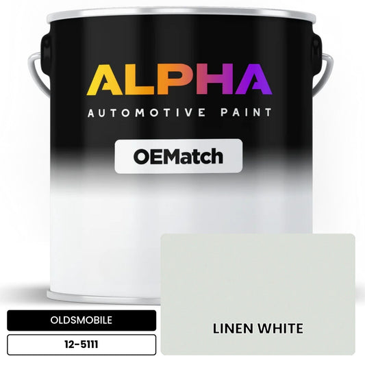 OLDSMOBILE LINEN WHITE 12-5111 OEMatch Basecoat