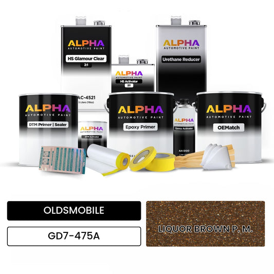 OLDSMOBILE LIQUOR BROWN P. M. GD7-475A OEMatch Vehicle Paint Kit