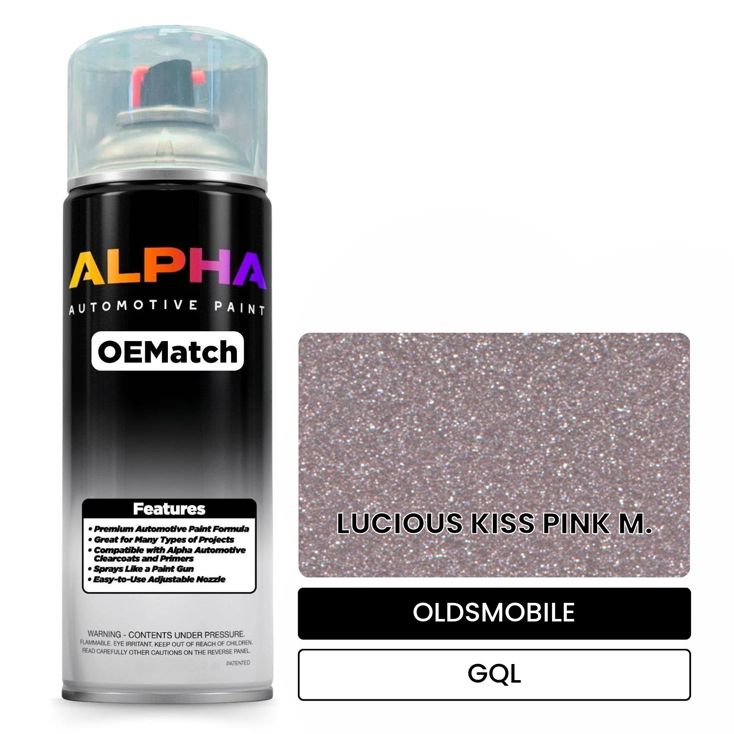 OLDSMOBILE LUCIOUS KISS PINK M. GQL OEMatch Spraycan