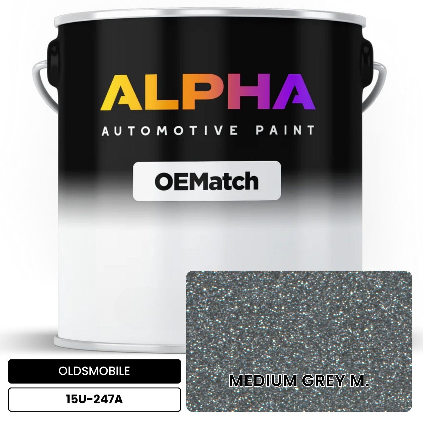 OLDSMOBILE MEDIUM GREY M. 15U-247A OEMatch Basecoat