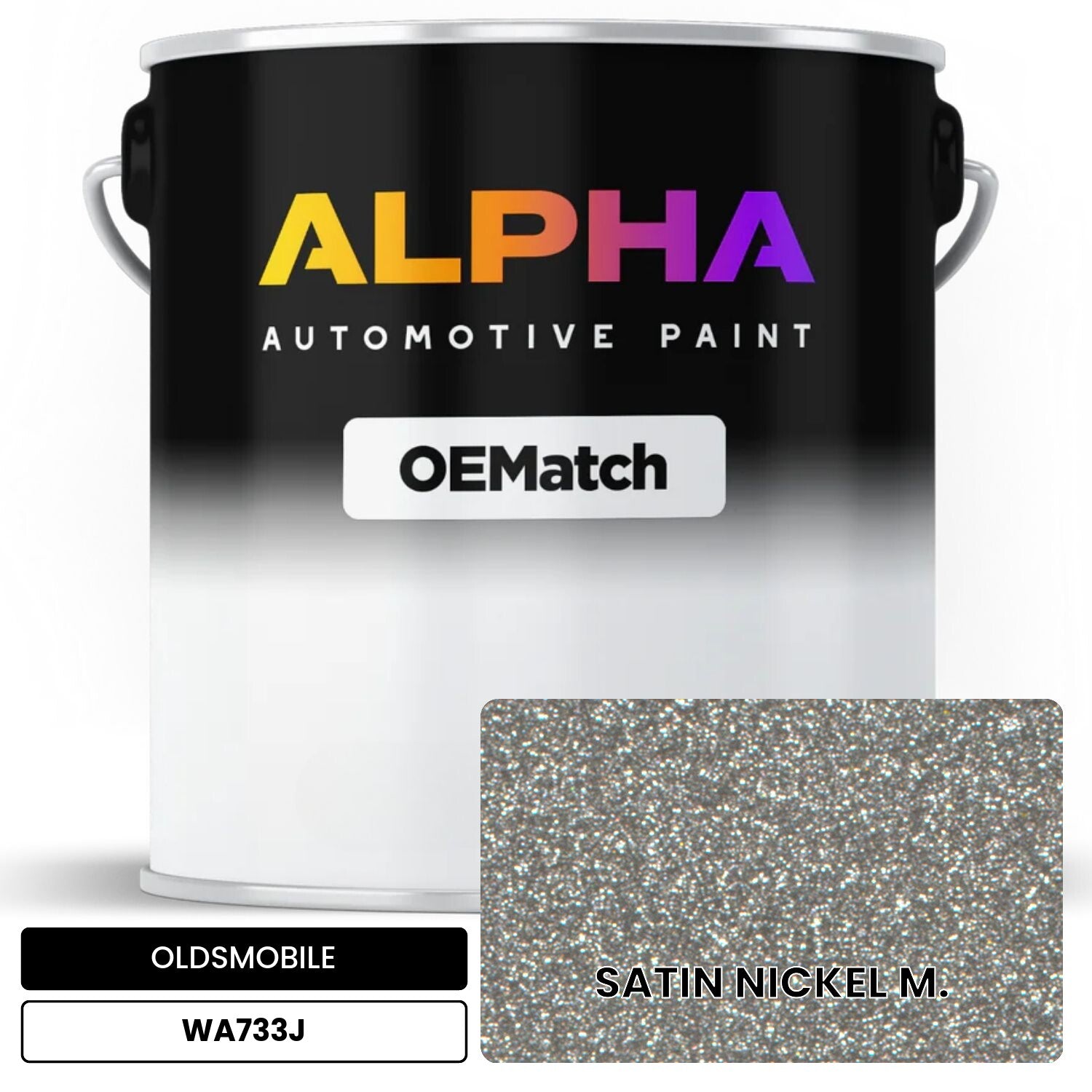 OLDSMOBILE SATIN NICKEL M. WA733J OEMatch Basecoat