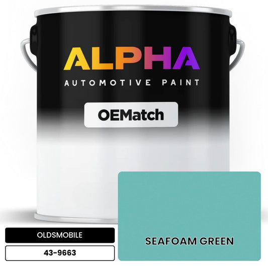 OLDSMOBILE SEAFOAM GREEN 43-9663 OEMatch Basecoat
