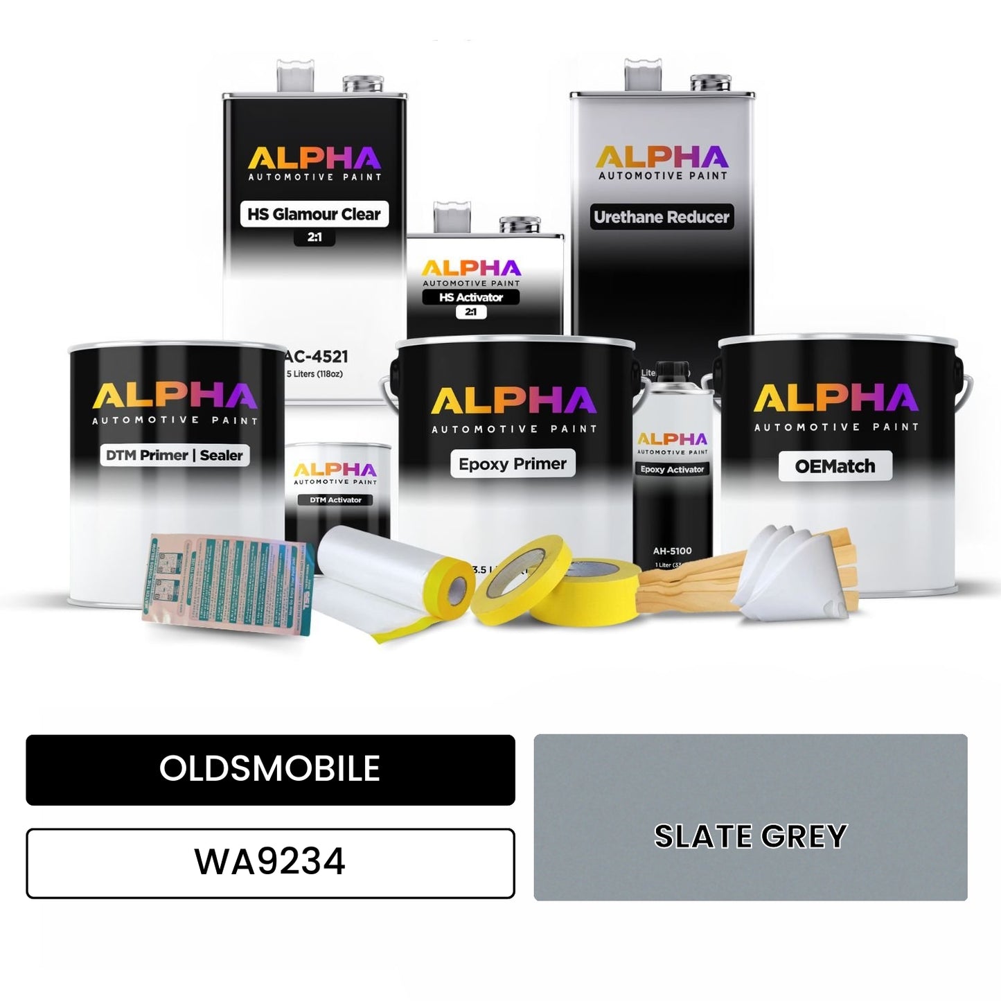 OLDSMOBILE SLATE GREY WA9234 OEMatch Vehicle Paint Kit