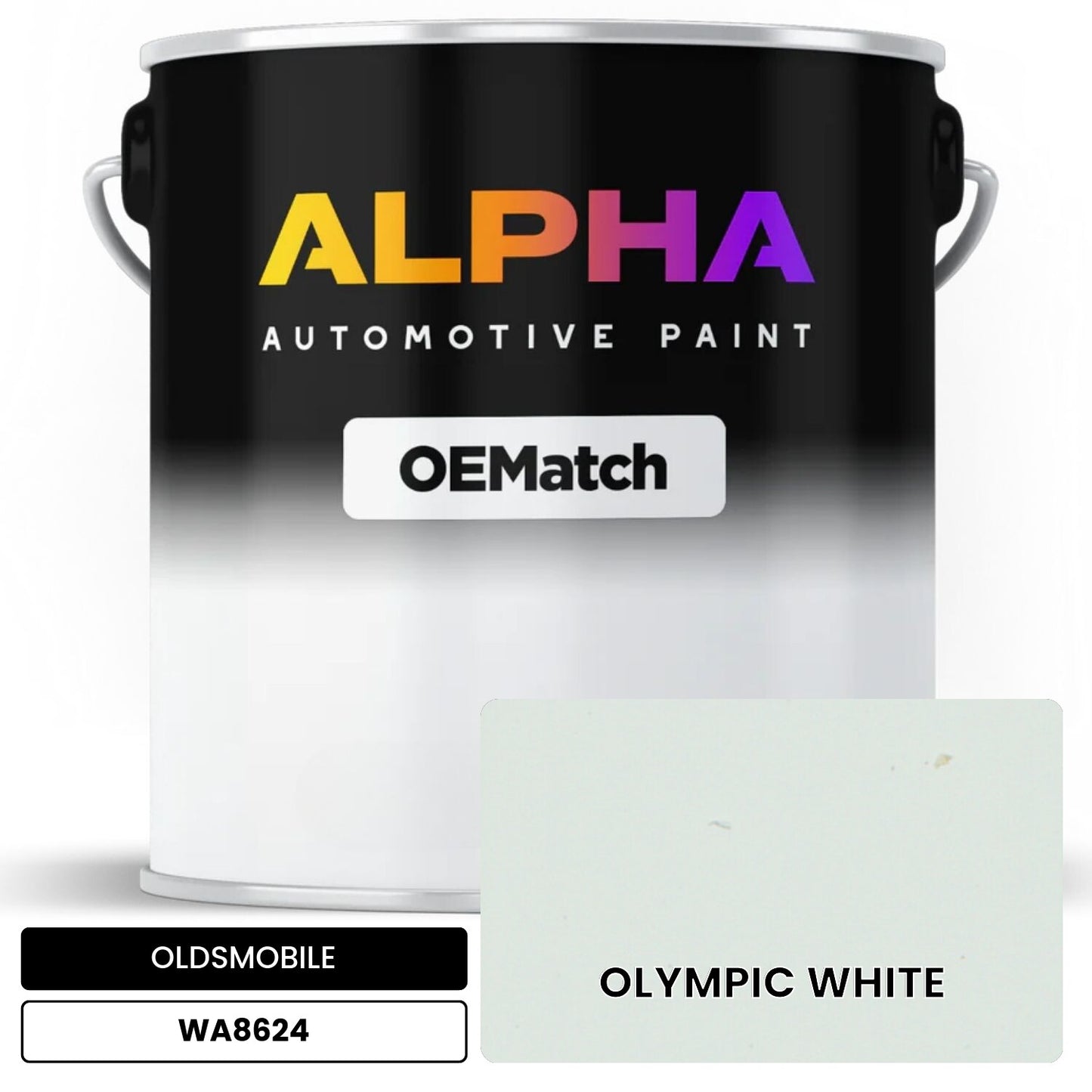OLDSMOBILE OLYMPIC WHITE WA8624 OEMatch Basecoat
