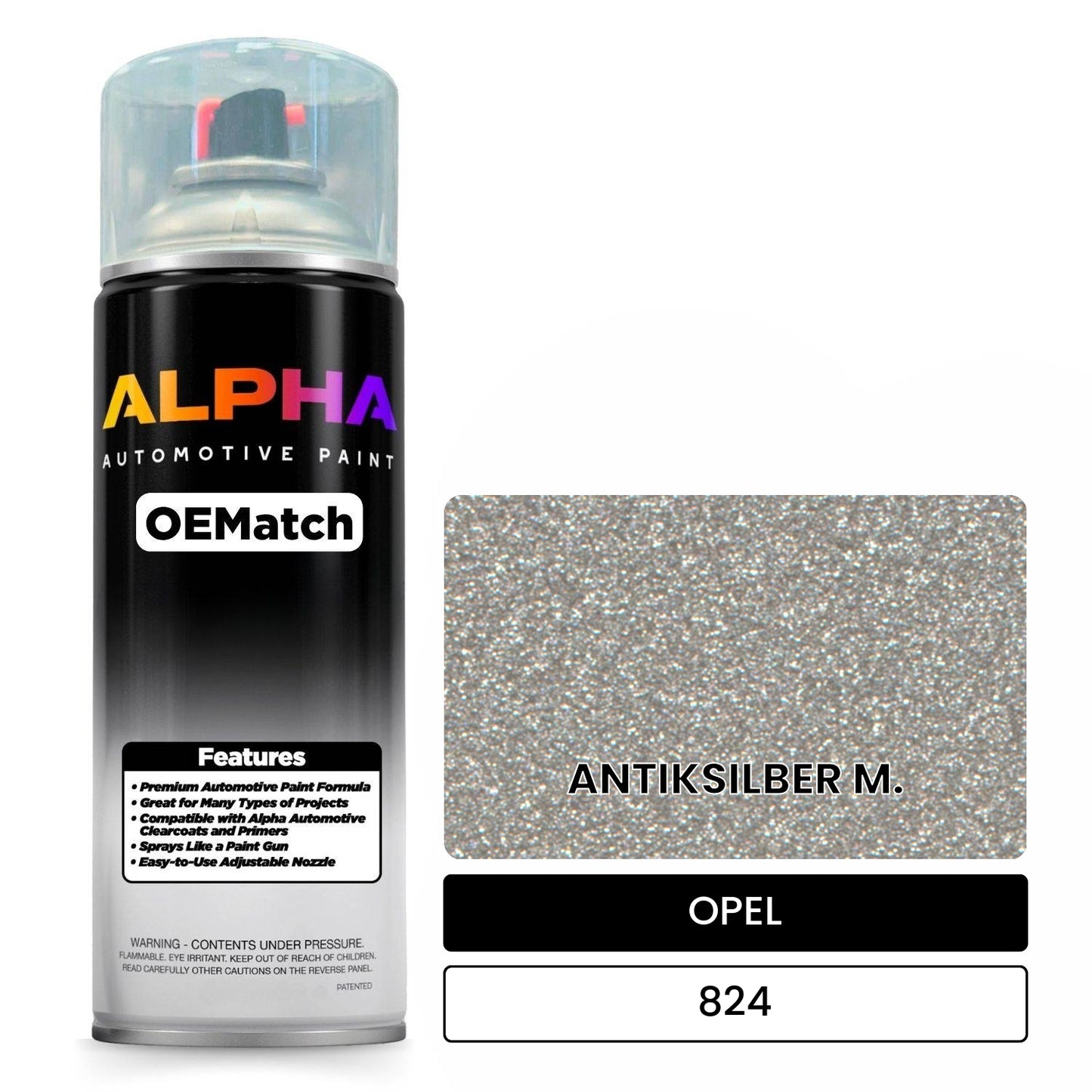 OPEL ANTIKSILBER M. 824 OEMatch Spraycan