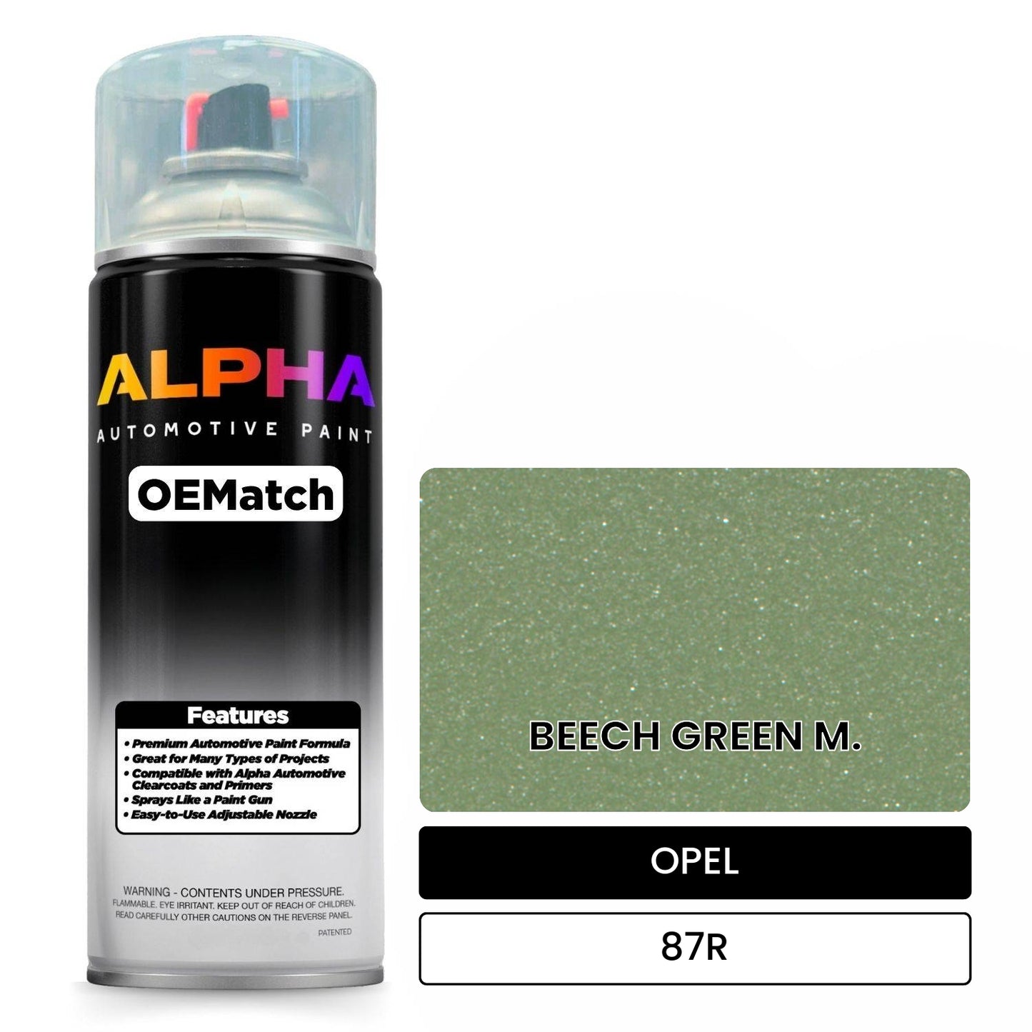 OPEL BEECH GREEN M. 87R OEMatch Spraycan
