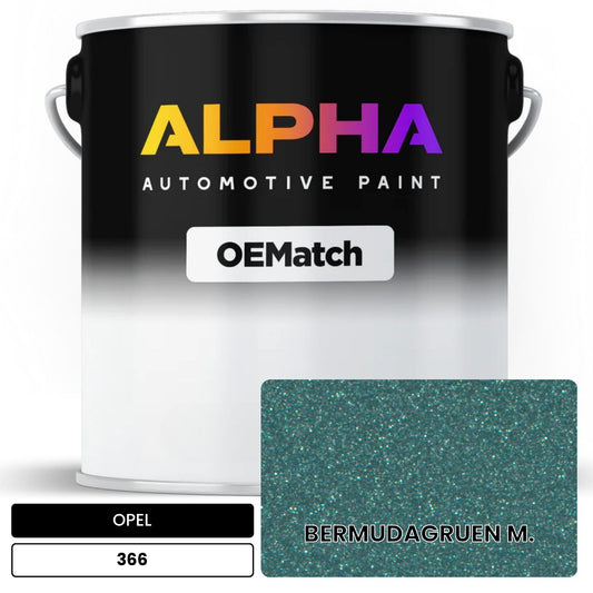 OPEL BERMUDAGRUEN M. 366 OEMatch Basecoat