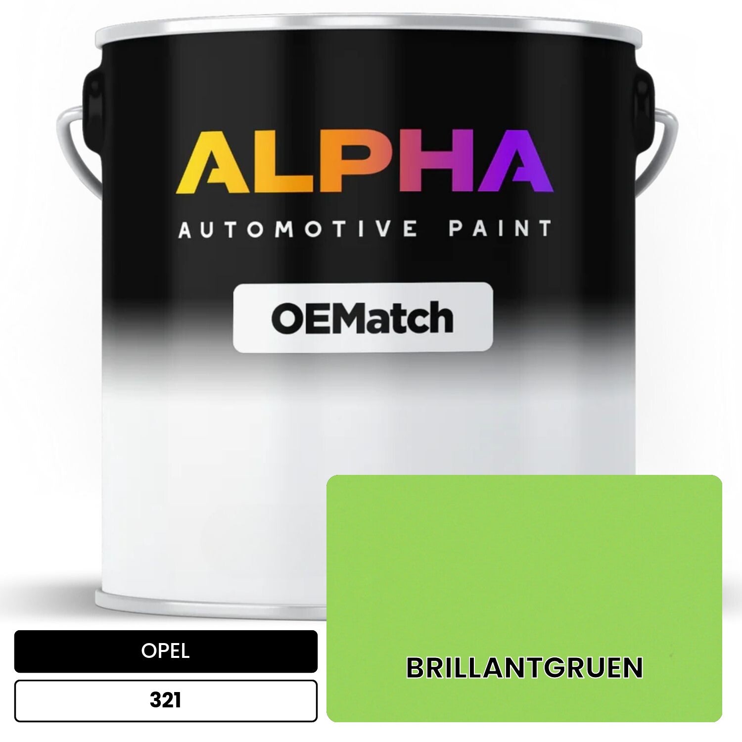 OPEL BRILLANTGRUEN 321 OEMatch Basecoat