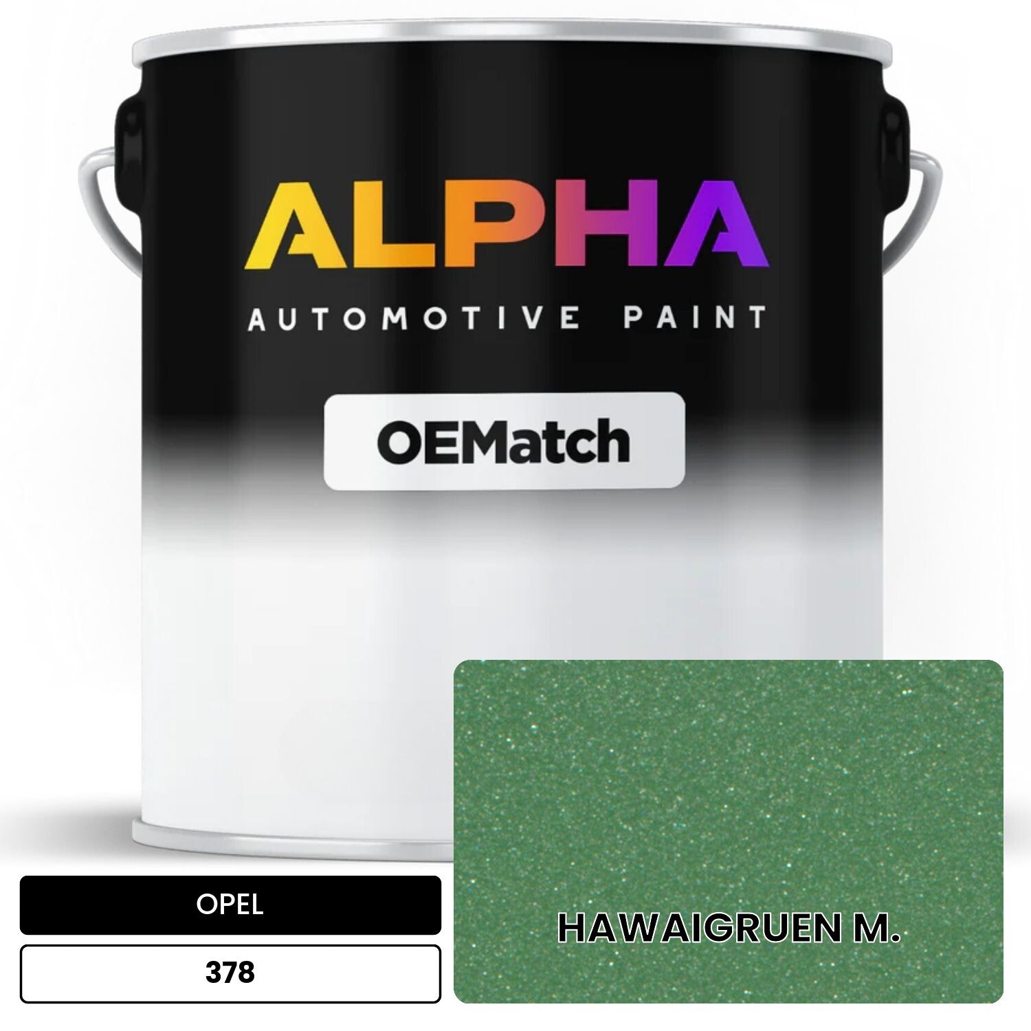 OPEL HAWAIGRUEN M. 378 OEMatch Basecoat