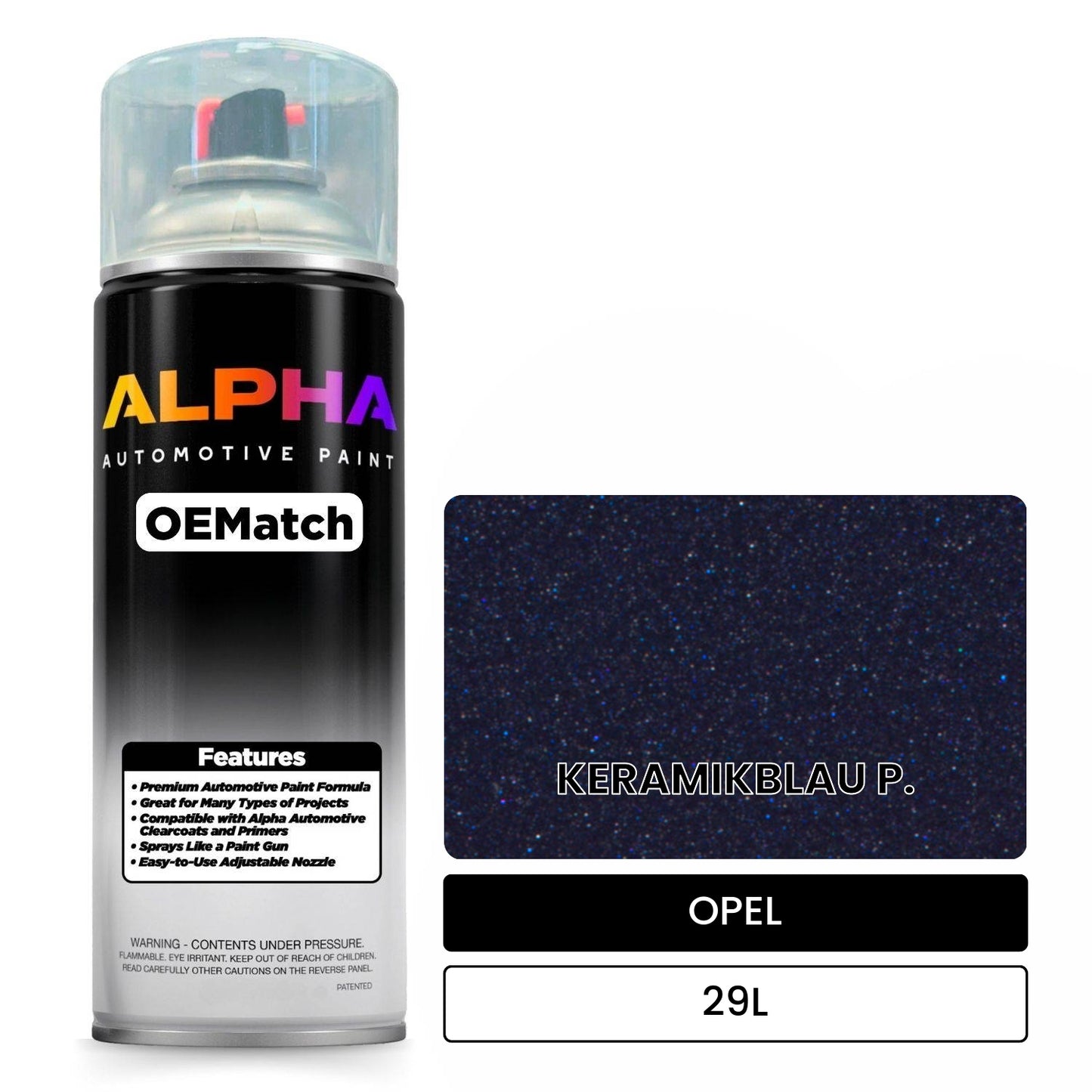OPEL KERAMIKBLAU P. 29L OEMatch Spraycan