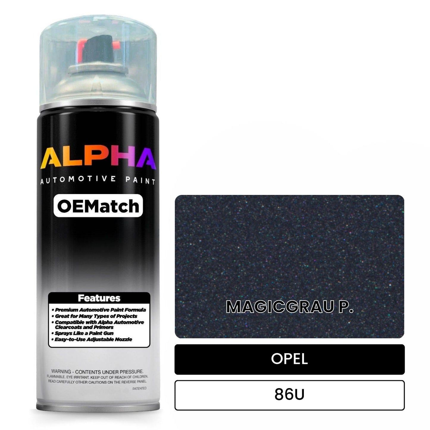OPEL MAGICGRAU P. 86U OEMatch Spraycan