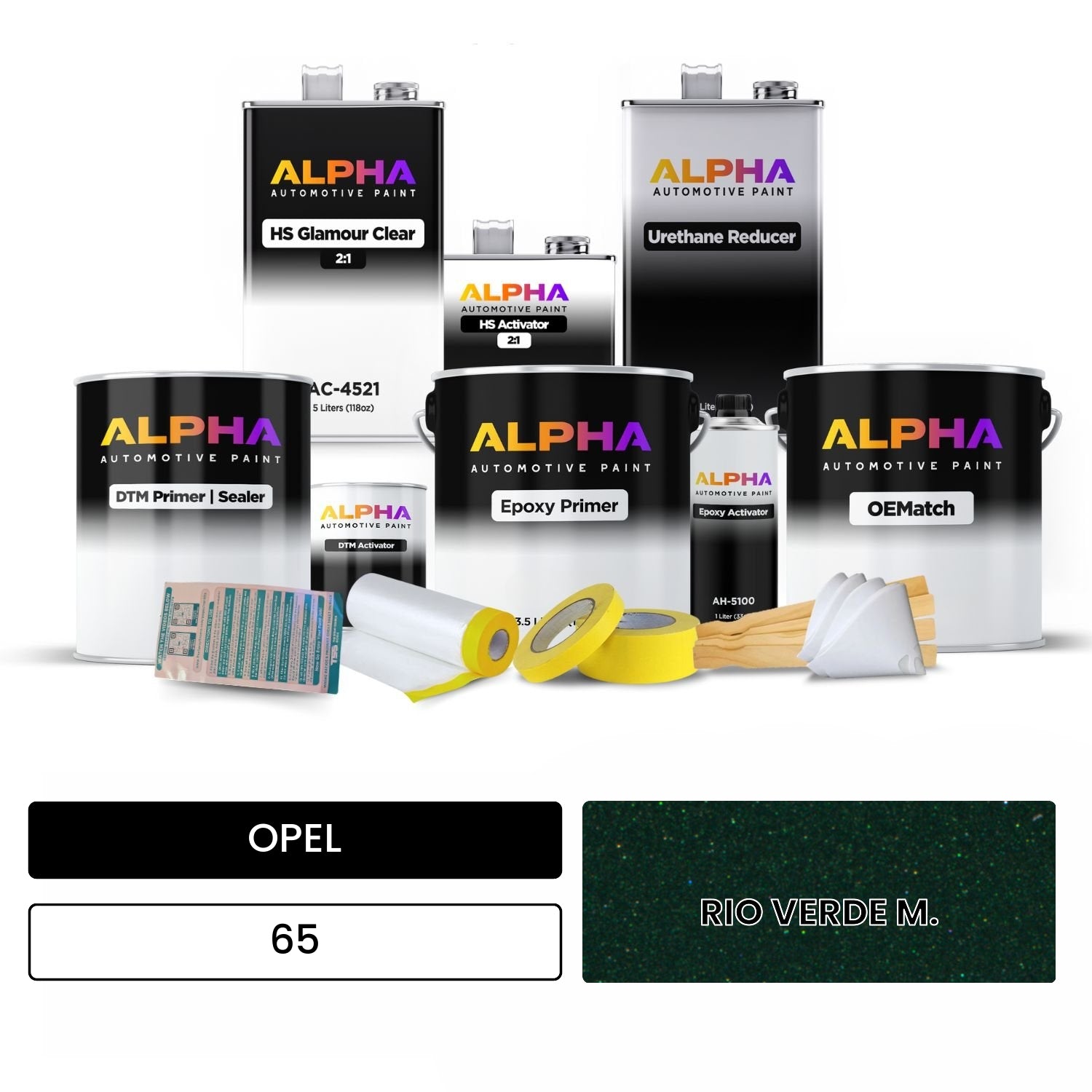 OPEL RIO VERDE M. 65 OEMatch Vehicle Paint Kit