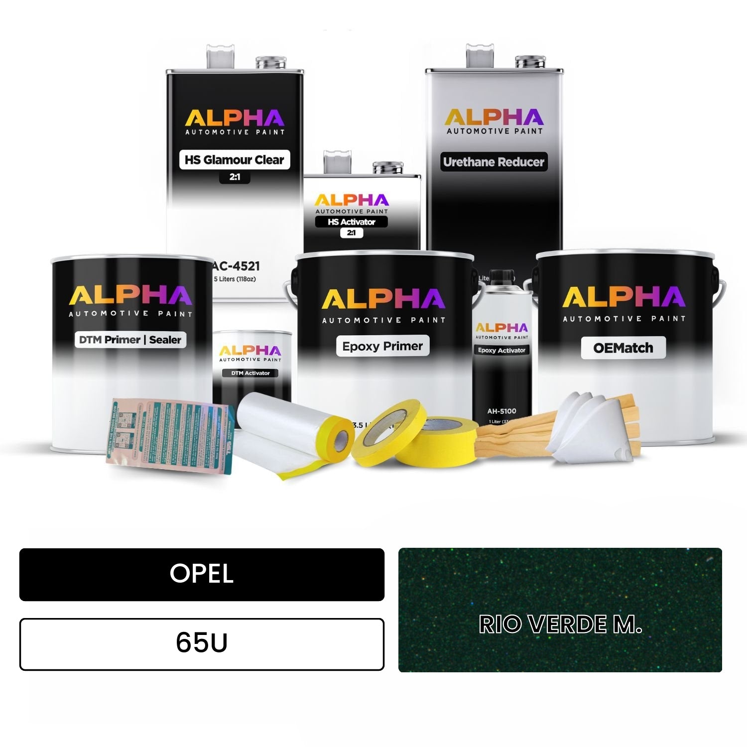 OPEL RIO VERDE M. 65U OEMatch Vehicle Paint Kit
