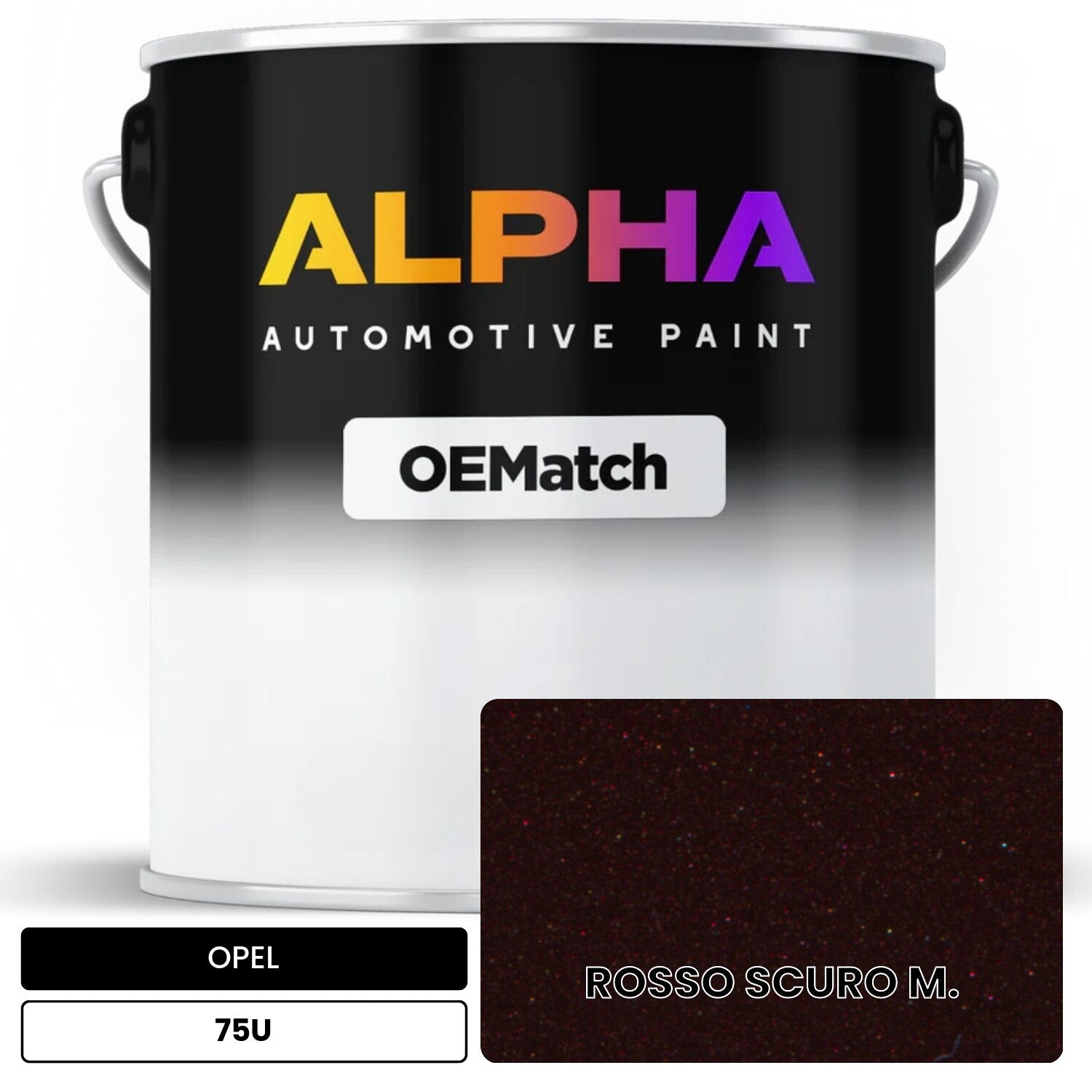 OPEL ROSSO SCURO M. 75U OEMatch Basecoat