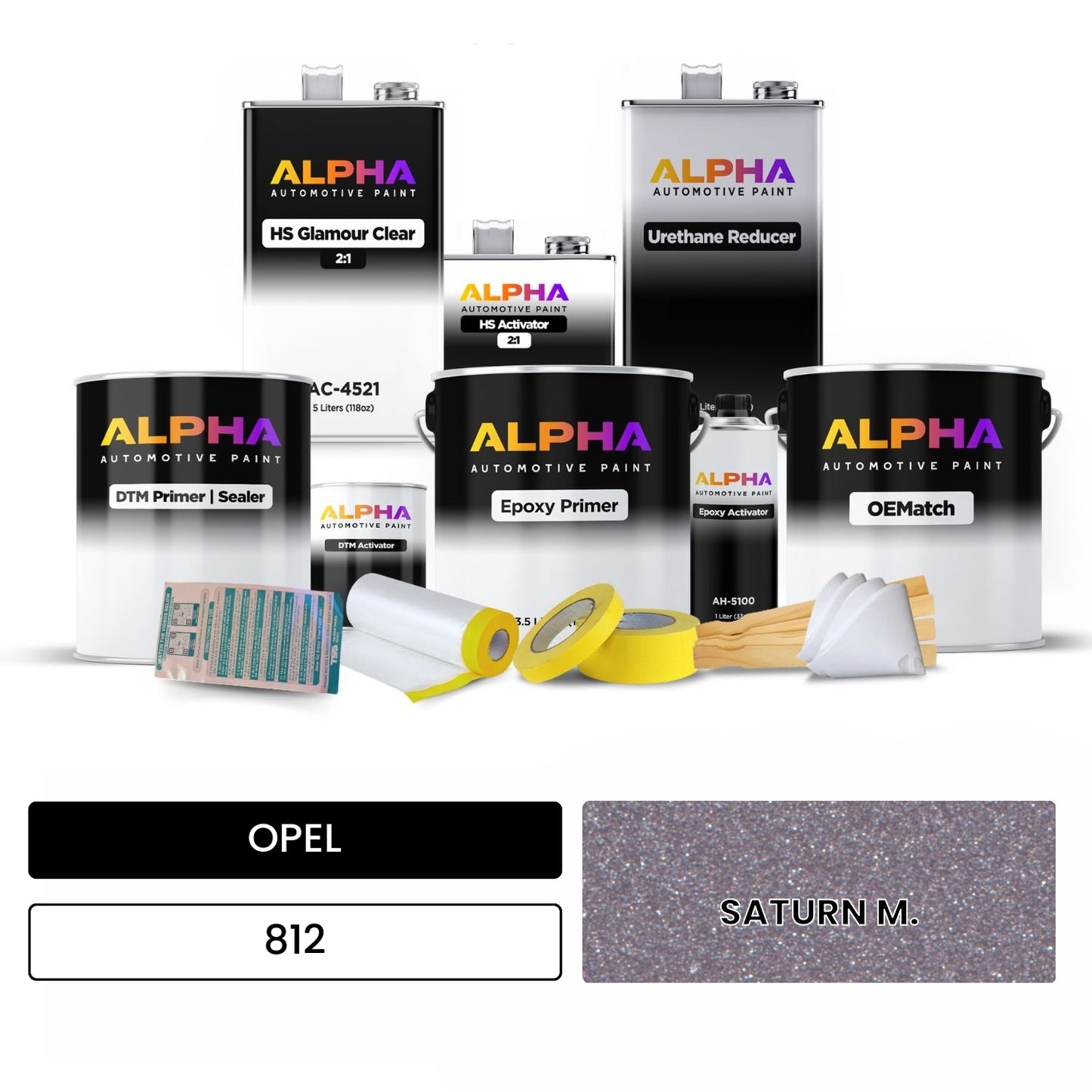 OPEL SATURN M. 812 OEMatch Vehicle Paint Kit