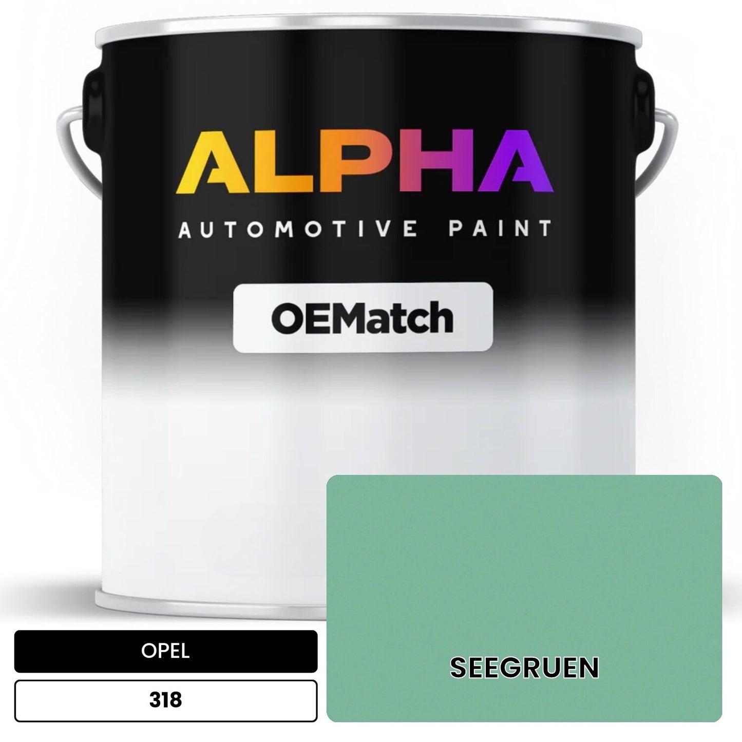 OPEL SEEGRUEN 318 OEMatch Basecoat