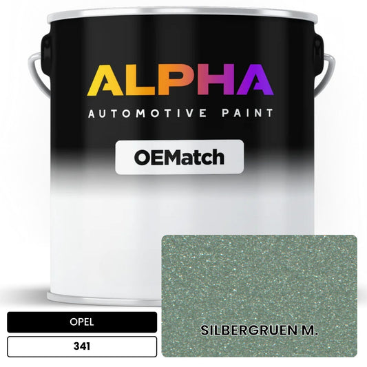 OPEL SILBERGRUEN M. 341 OEMatch Basecoat