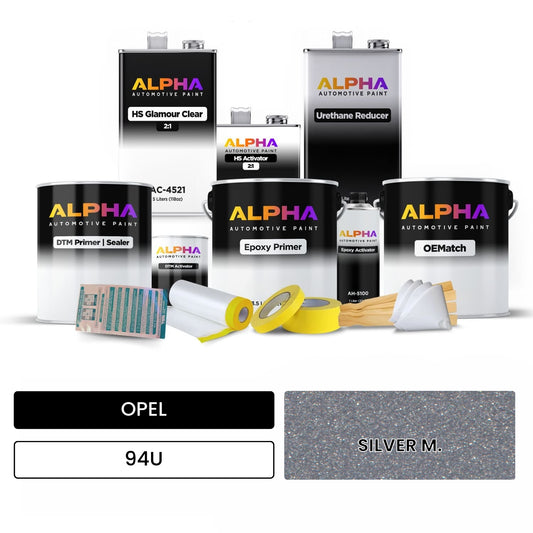 OPEL SILVER M. 94U OEMatch Vehicle Paint Kit