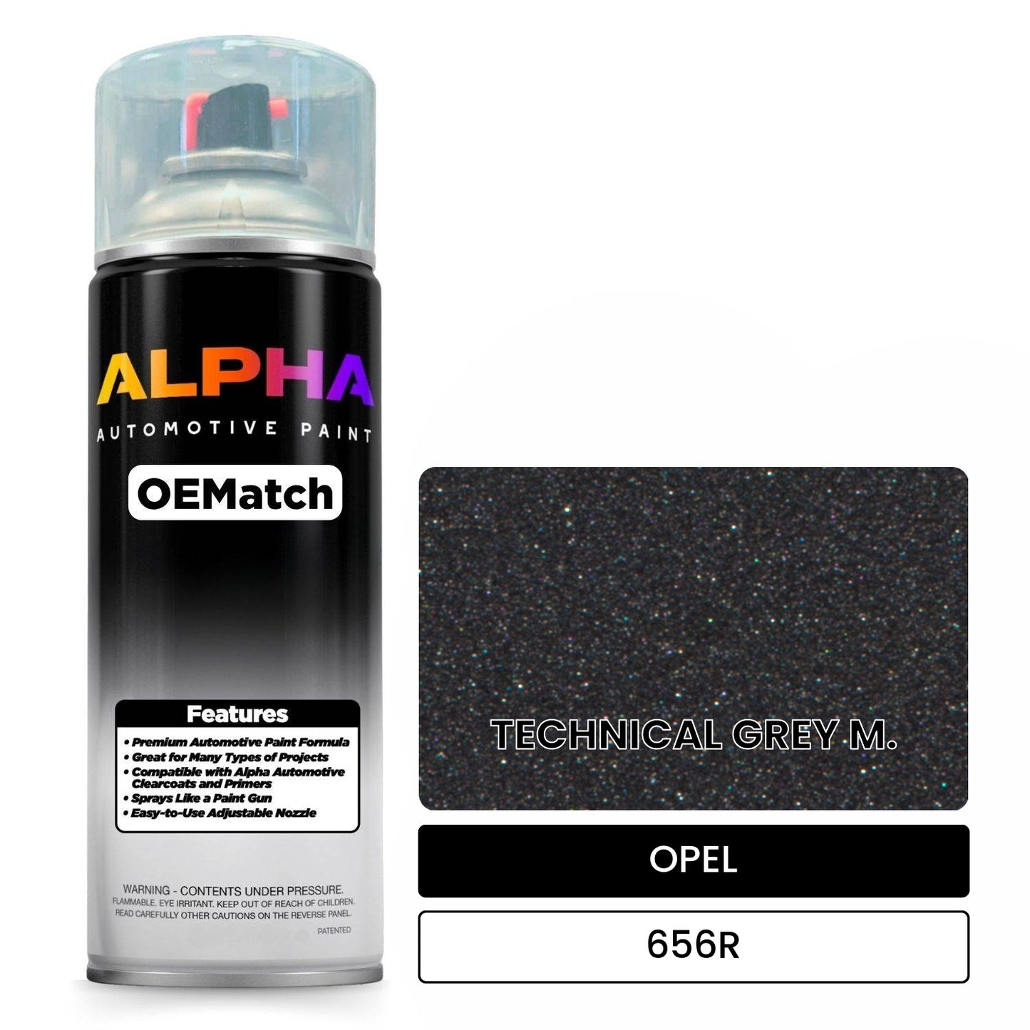 OPEL TECHNICAL GREY M. 656R OEMatch Spraycan