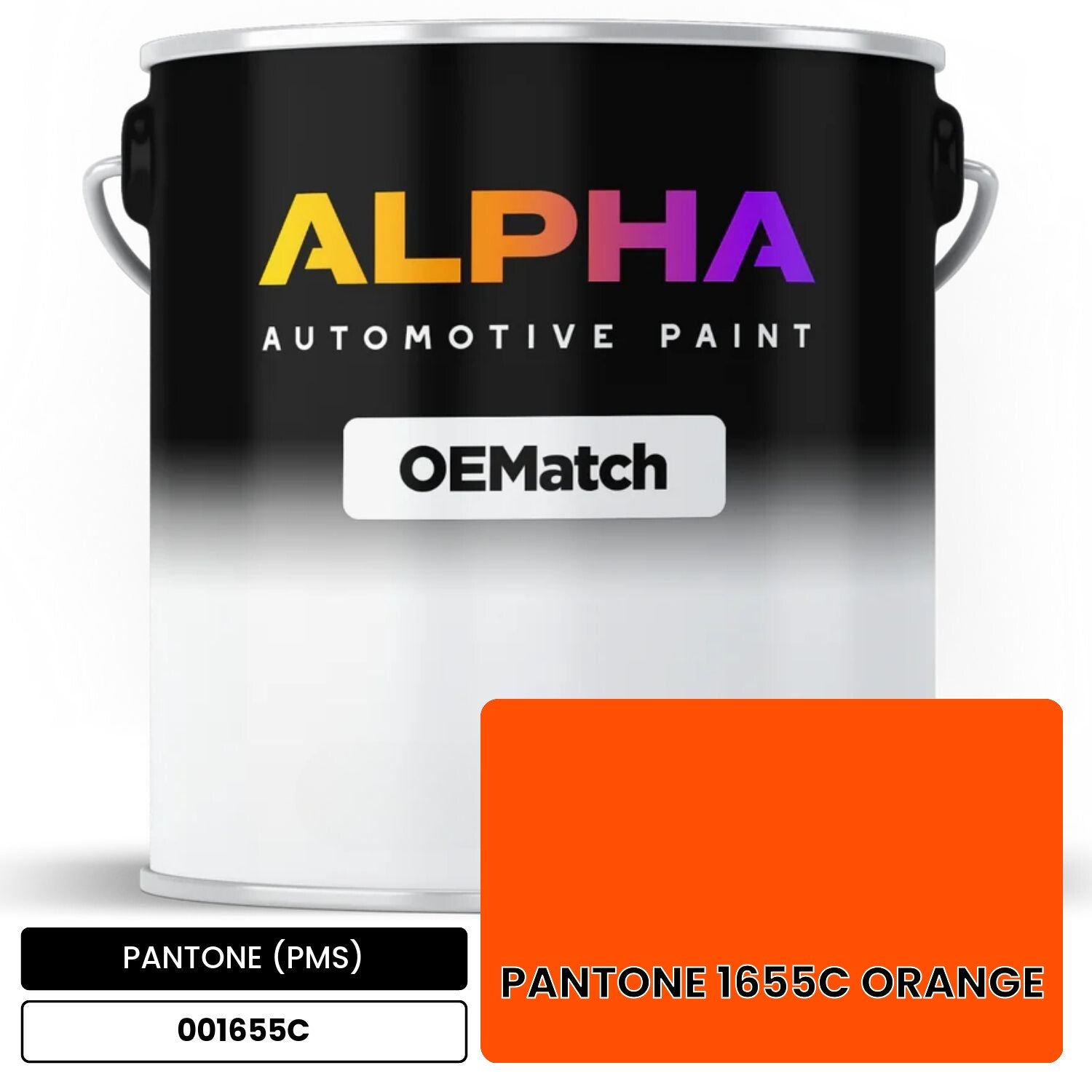 PANTONE (PMS) PANTONE 1655C ORANGE 001655C OEMatch Basecoat