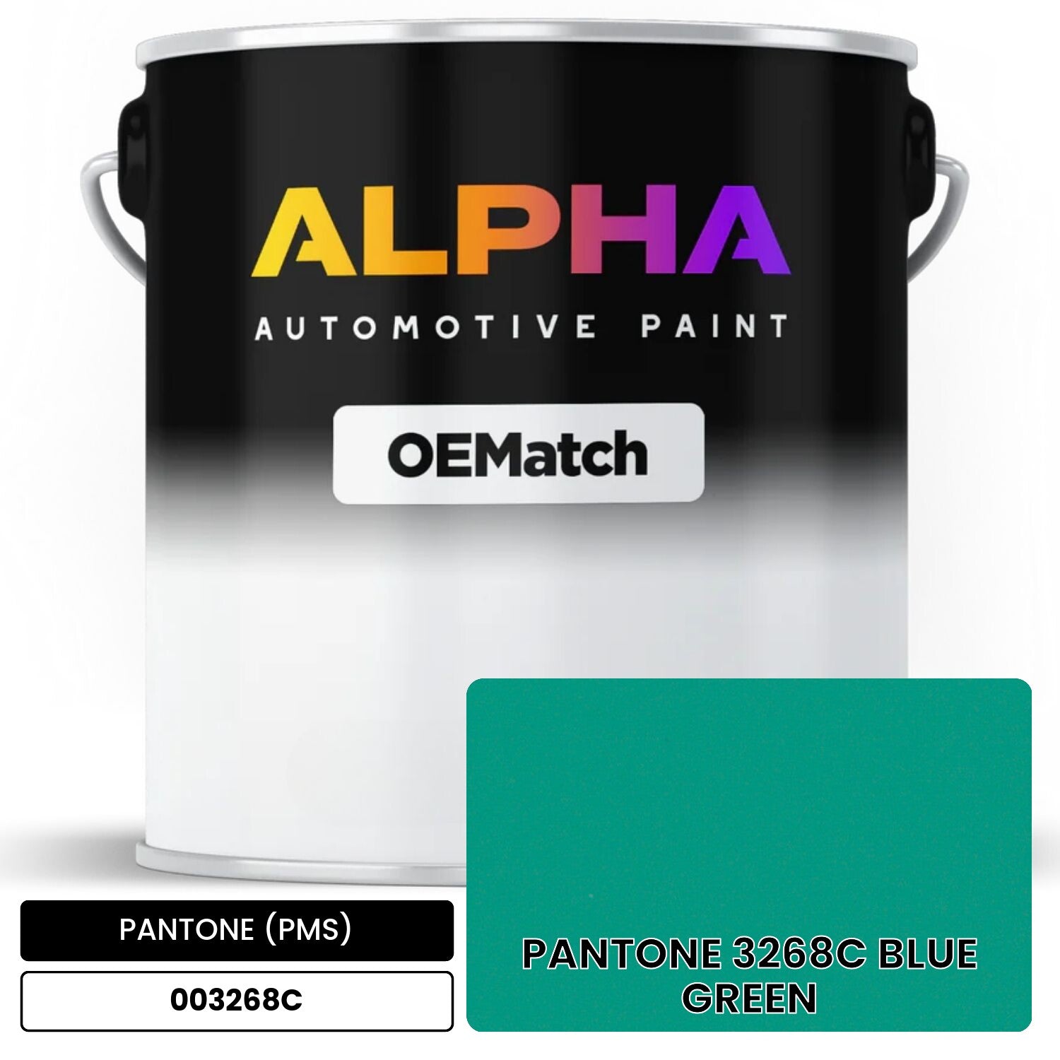 PANTONE (PMS) PANTONE 3268C BLUE GREEN 003268C OEMatch Basecoat