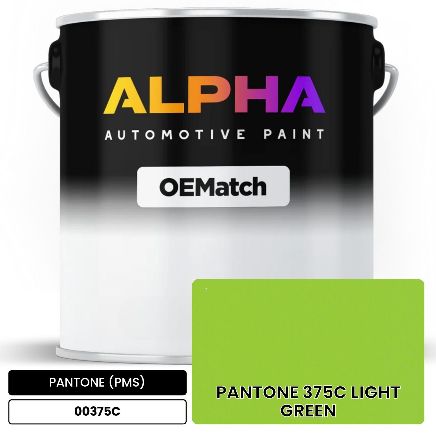 PANTONE (PMS) PANTONE 375C LIGHT GREEN 00375C OEMatch Basecoat