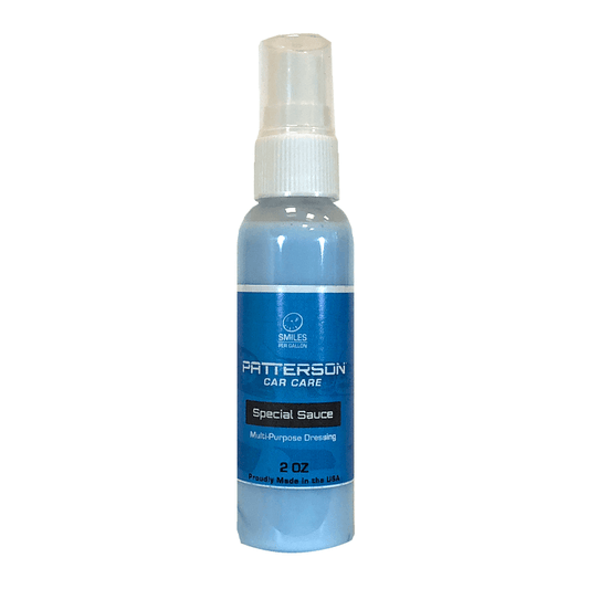 Patterson Car Care Special Sauce - Rubber, Plastic, & Vinyl - Cleaner & Conditioner 2oz Sample - The Spray Source - Patterson Car Care