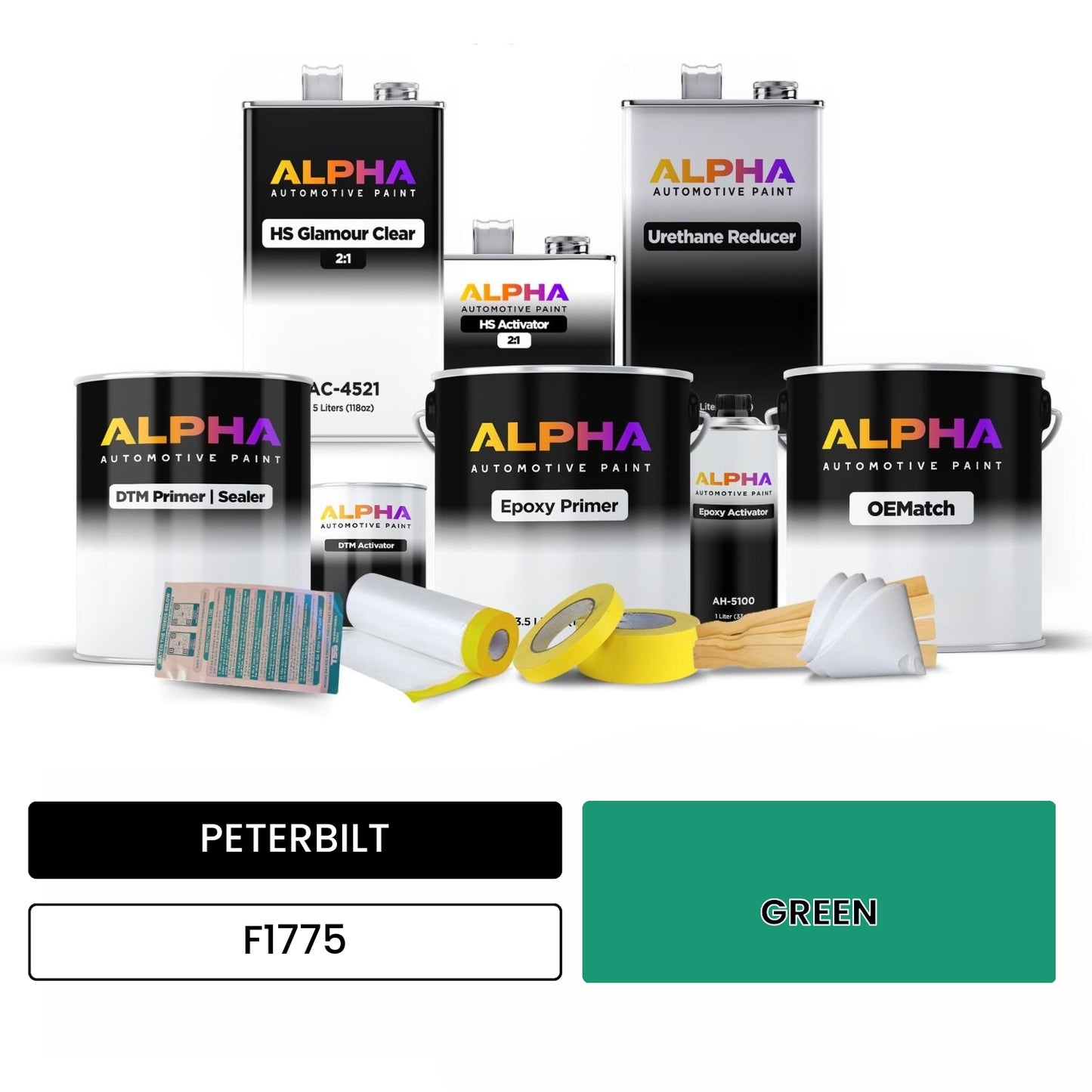 PETERBILT GREEN F1775 OEMatch Vehicle Paint Kit