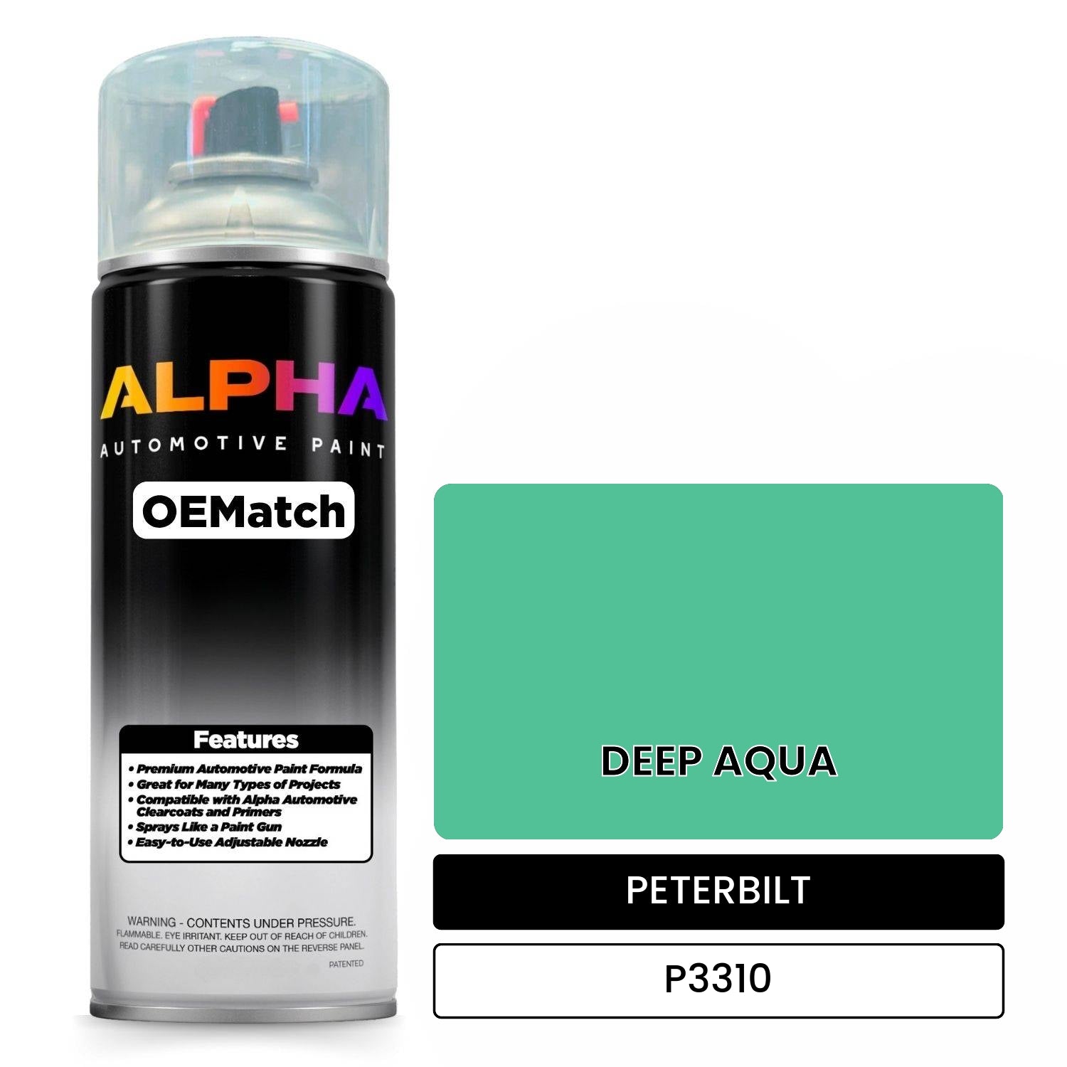 PETERBILT DEEP AQUA P3310 OEMatch Spraycan
