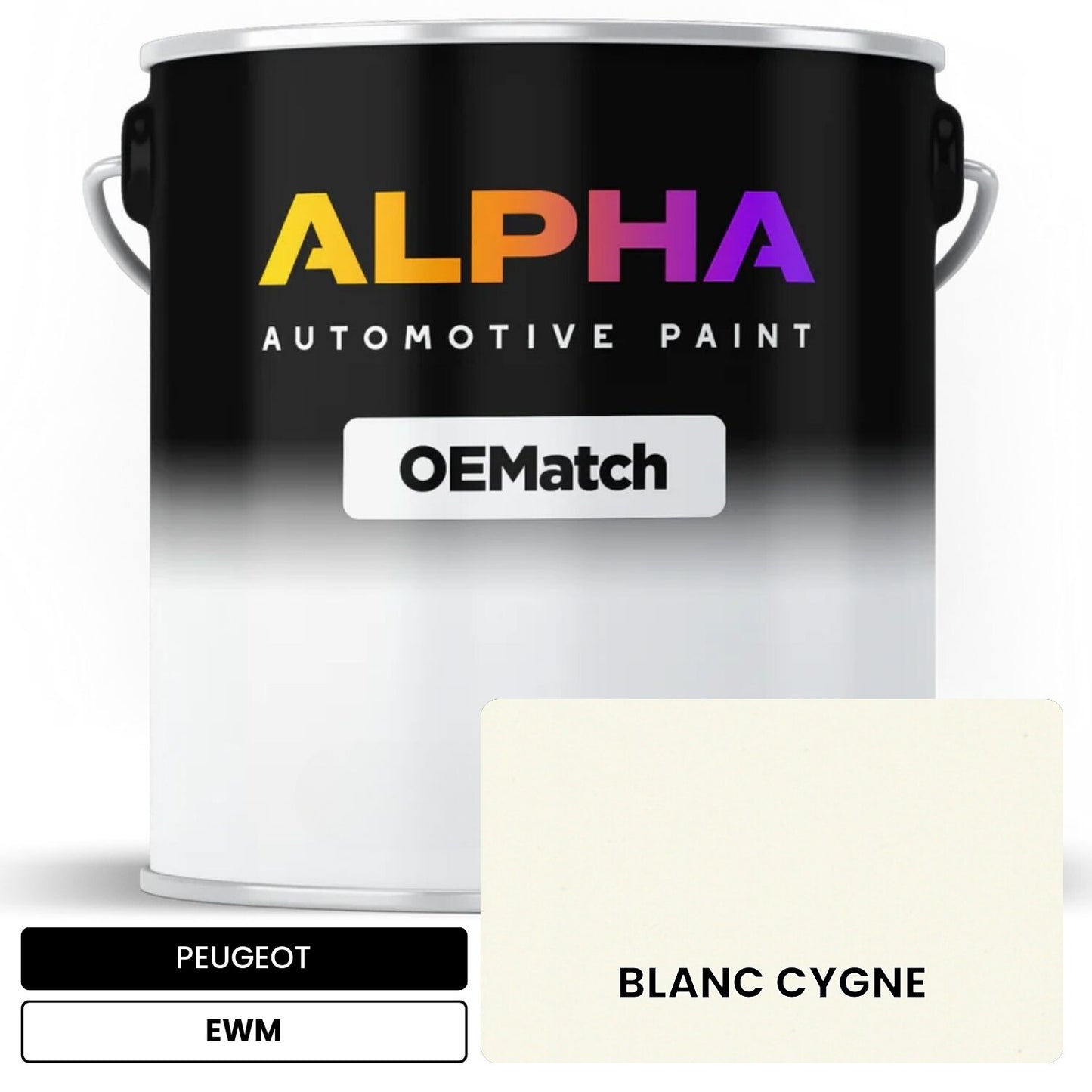 PEUGEOT BLANC CYGNE EWM OEMatch Basecoat
