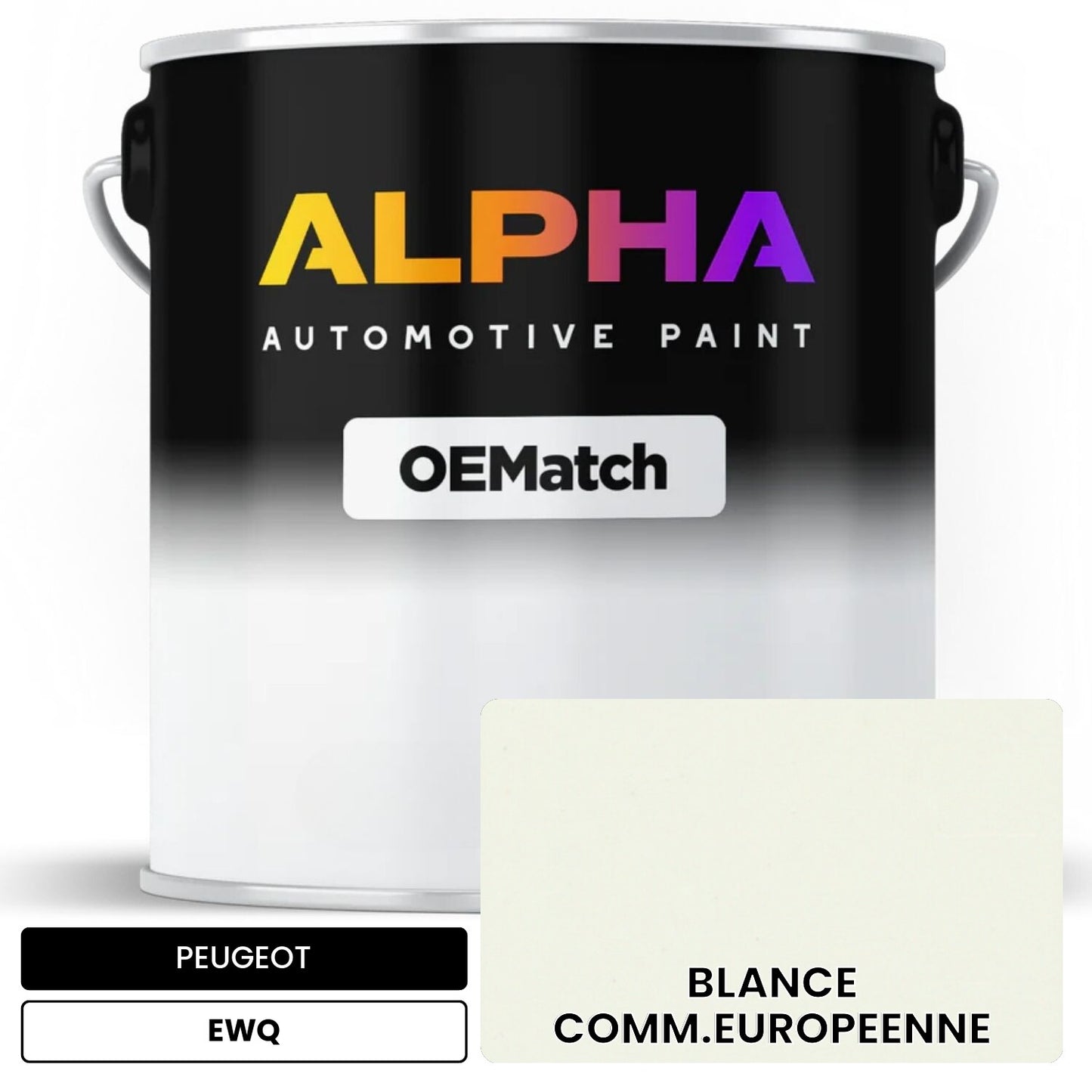 PEUGEOT BLANCE COMM.EUROPEENNE EWQ OEMatch Basecoat