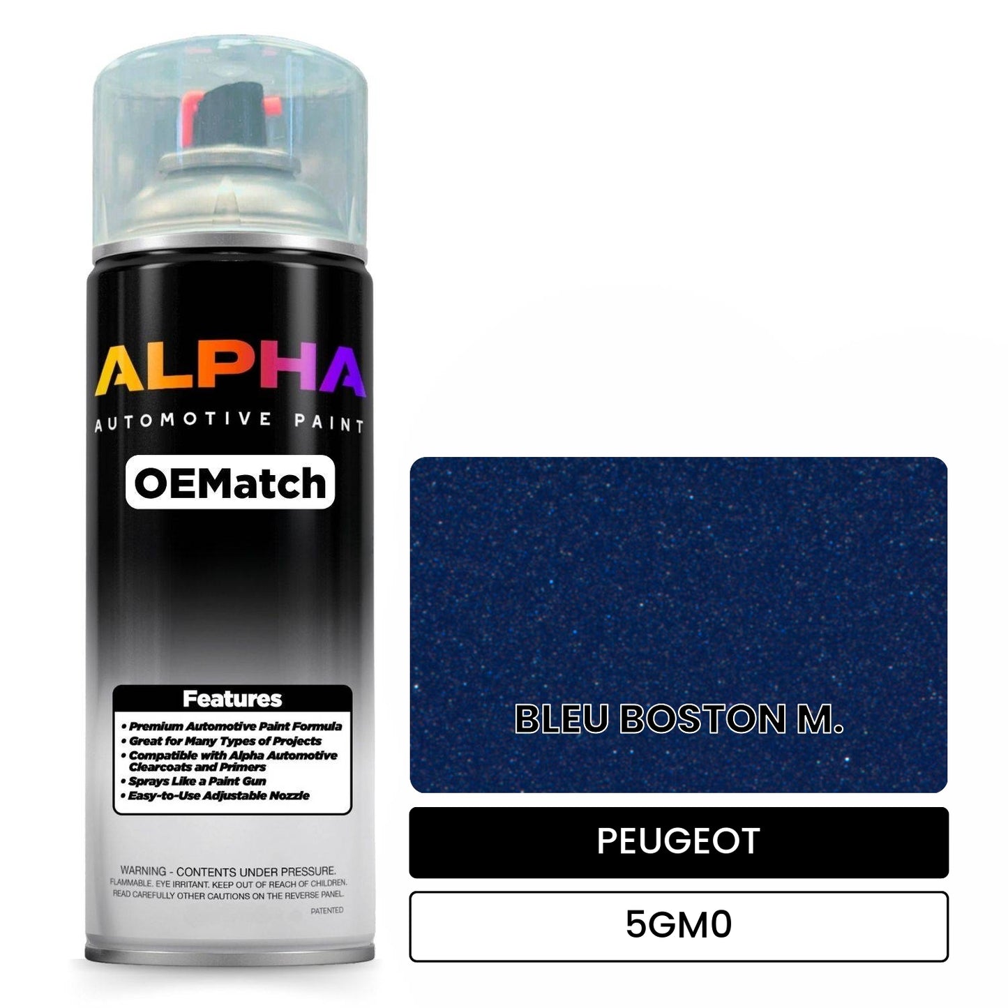 PEUGEOT BLEU BOSTON M. 5GM0 OEMatch Spraycan