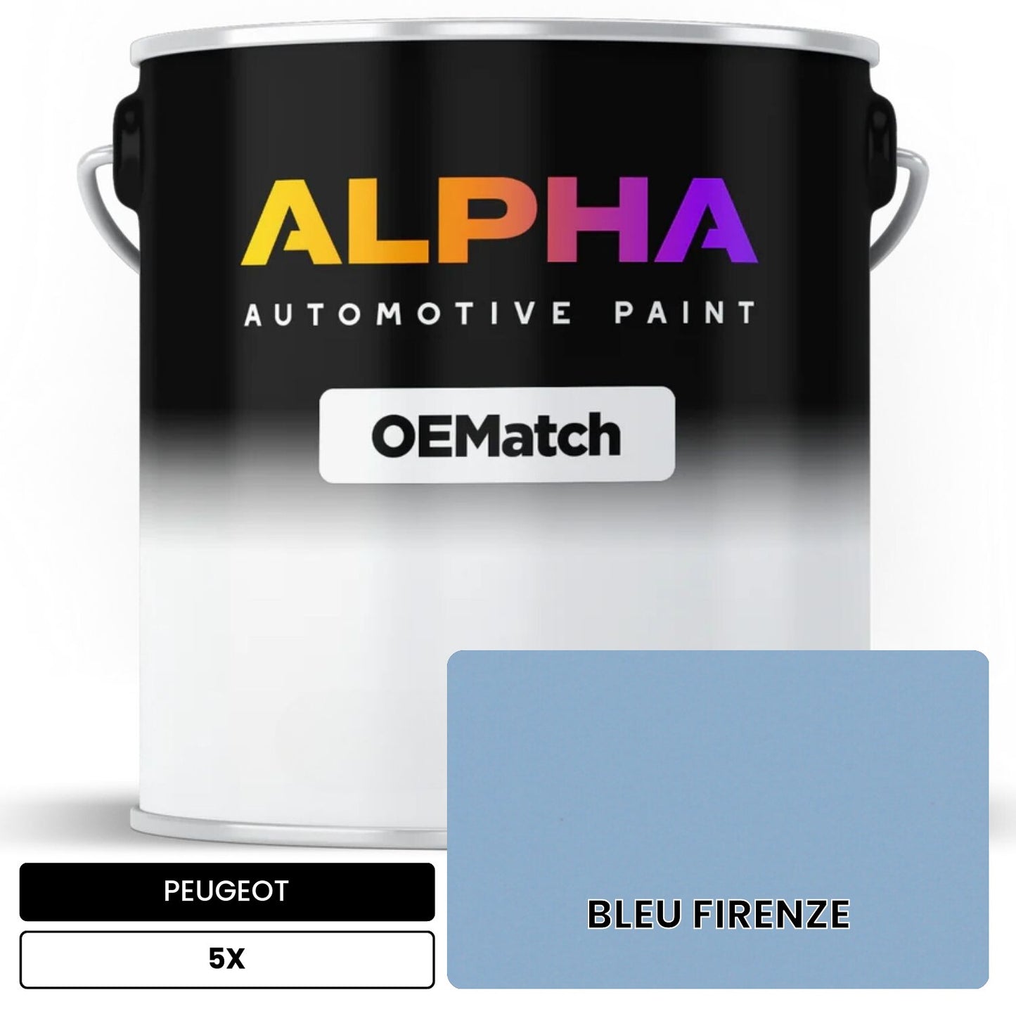 PEUGEOT BLEU FIRENZE 5X OEMatch Basecoat
