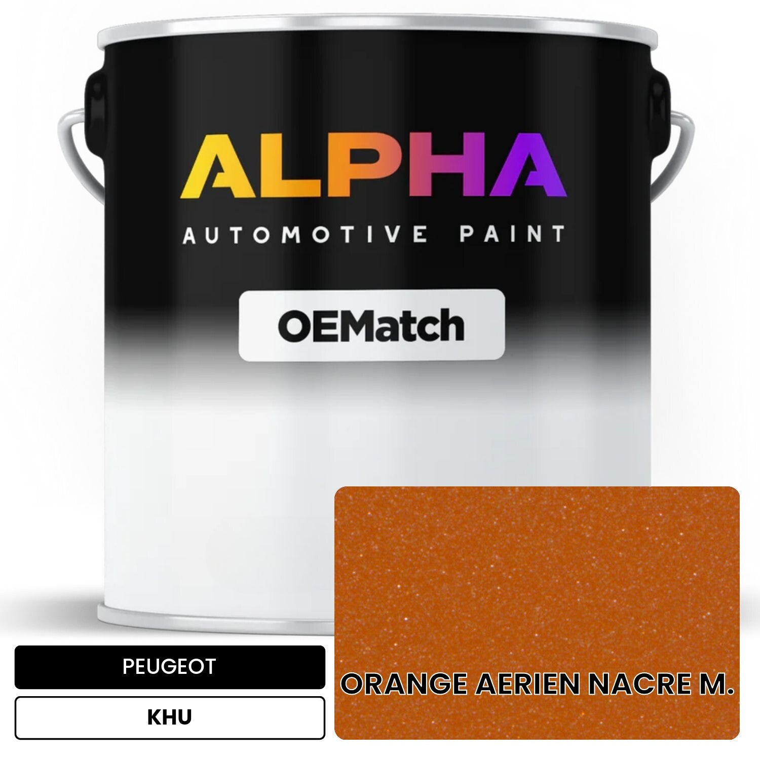 PEUGEOT ORANGE AERIEN NACRE M. KHU OEMatch Basecoat