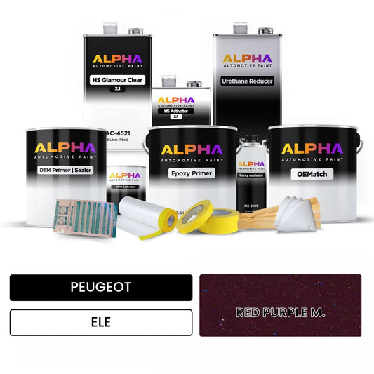 PEUGEOT RED PURPLE M. ELE OEMatch Vehicle Paint Kit