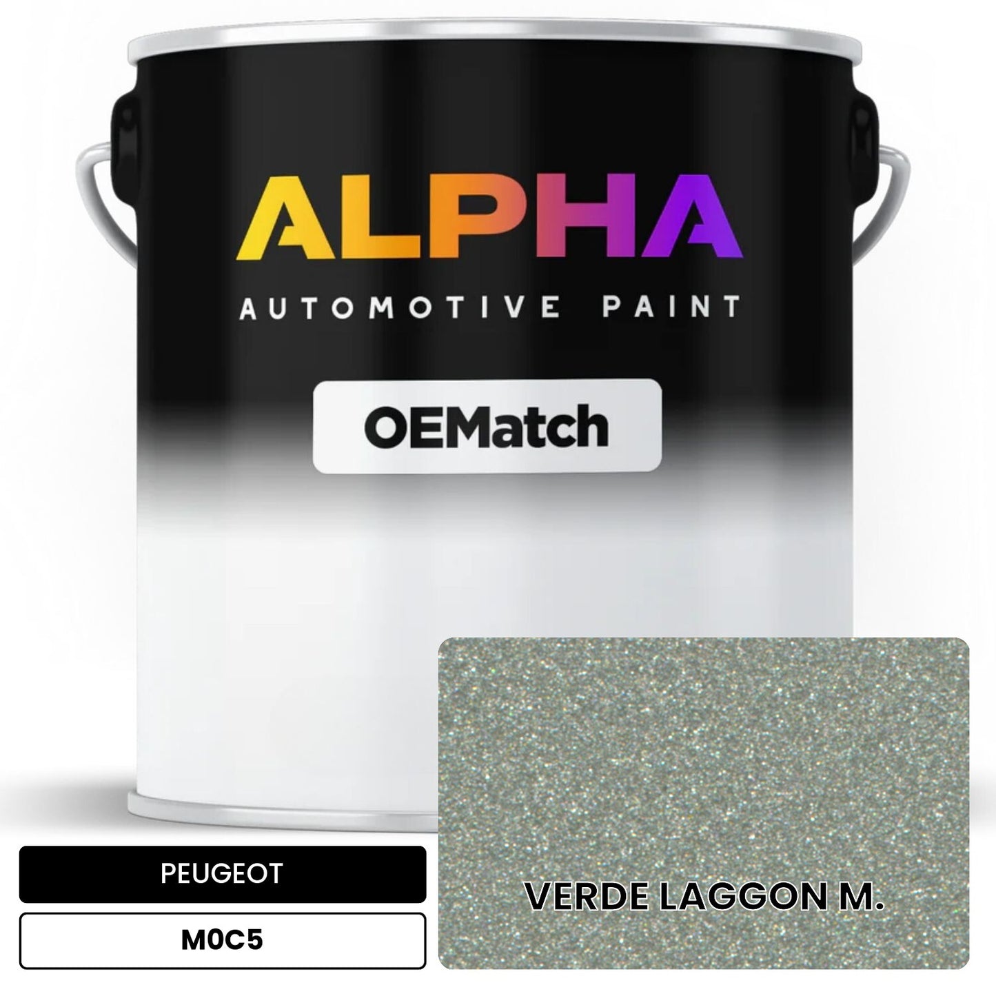 PEUGEOT VERDE LAGGON M. M0C5 OEMatch Basecoat