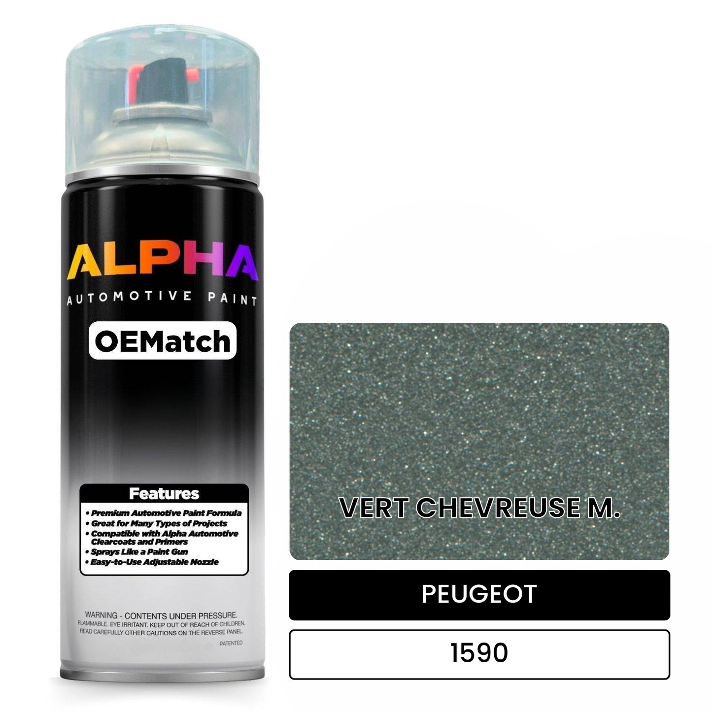 PEUGEOT VERT CHEVREUSE M. 1590 OEMatch Spraycan