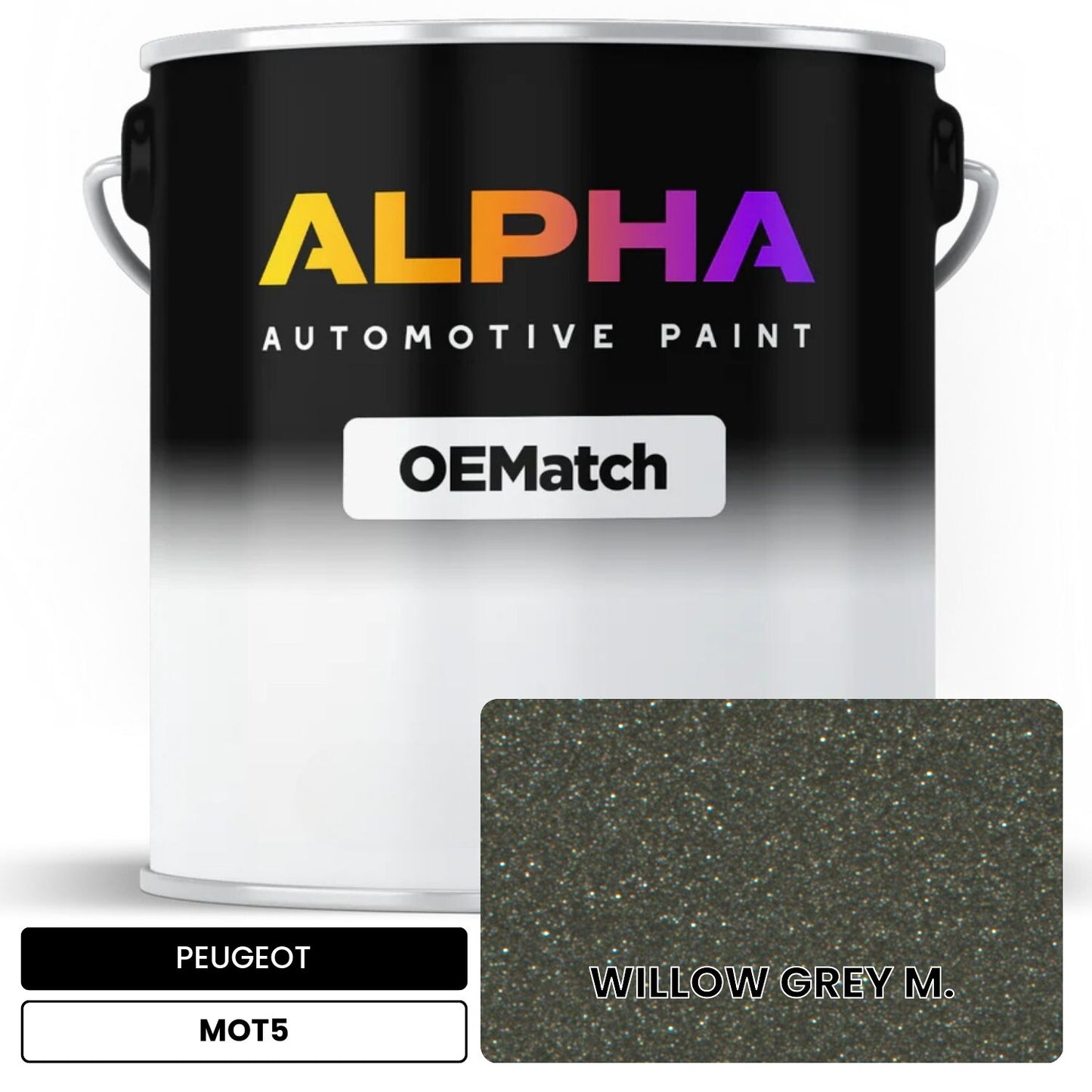 PEUGEOT WILLOW GREY M. MOT5 OEMatch Basecoat