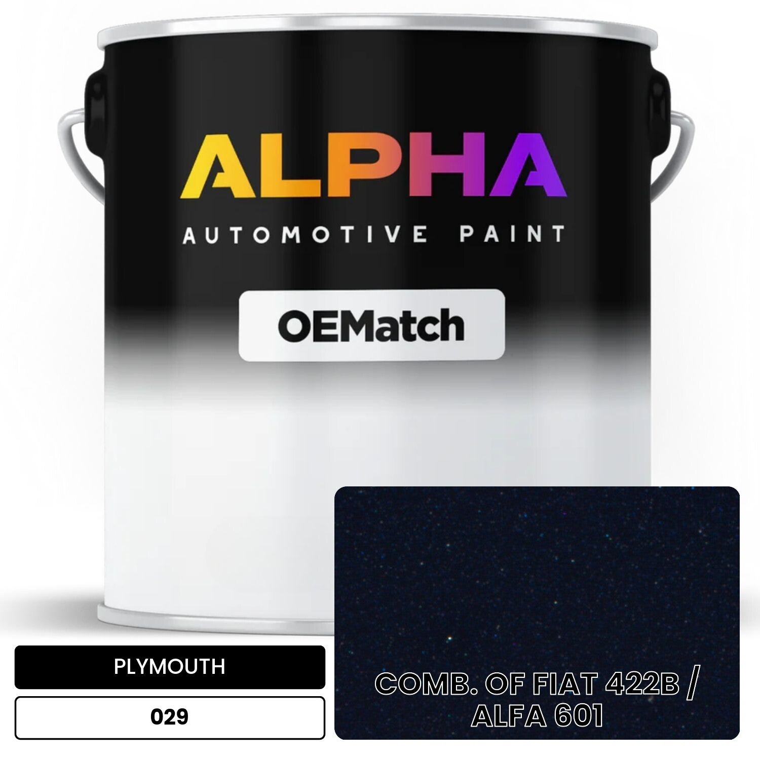 PLYMOUTH COMB. OF FIAT 422B / ALFA 601 029 OEMatch Basecoat