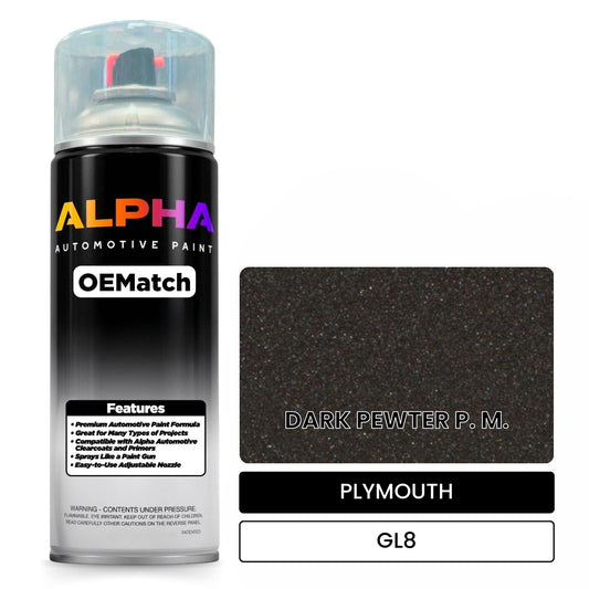 PLYMOUTH DARK PEWTER P. M. GL8 OEMatch Spraycan