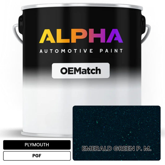 PLYMOUTH EMERALD GREEN P. M. PGF OEMatch Basecoat
