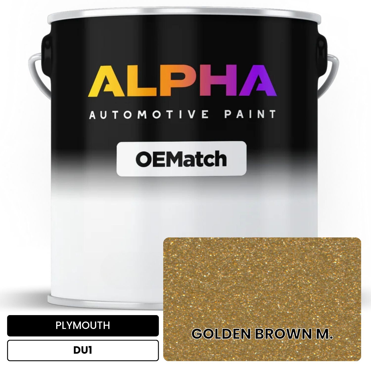 PLYMOUTH GOLDEN BROWN M. DU1 OEMatch Basecoat