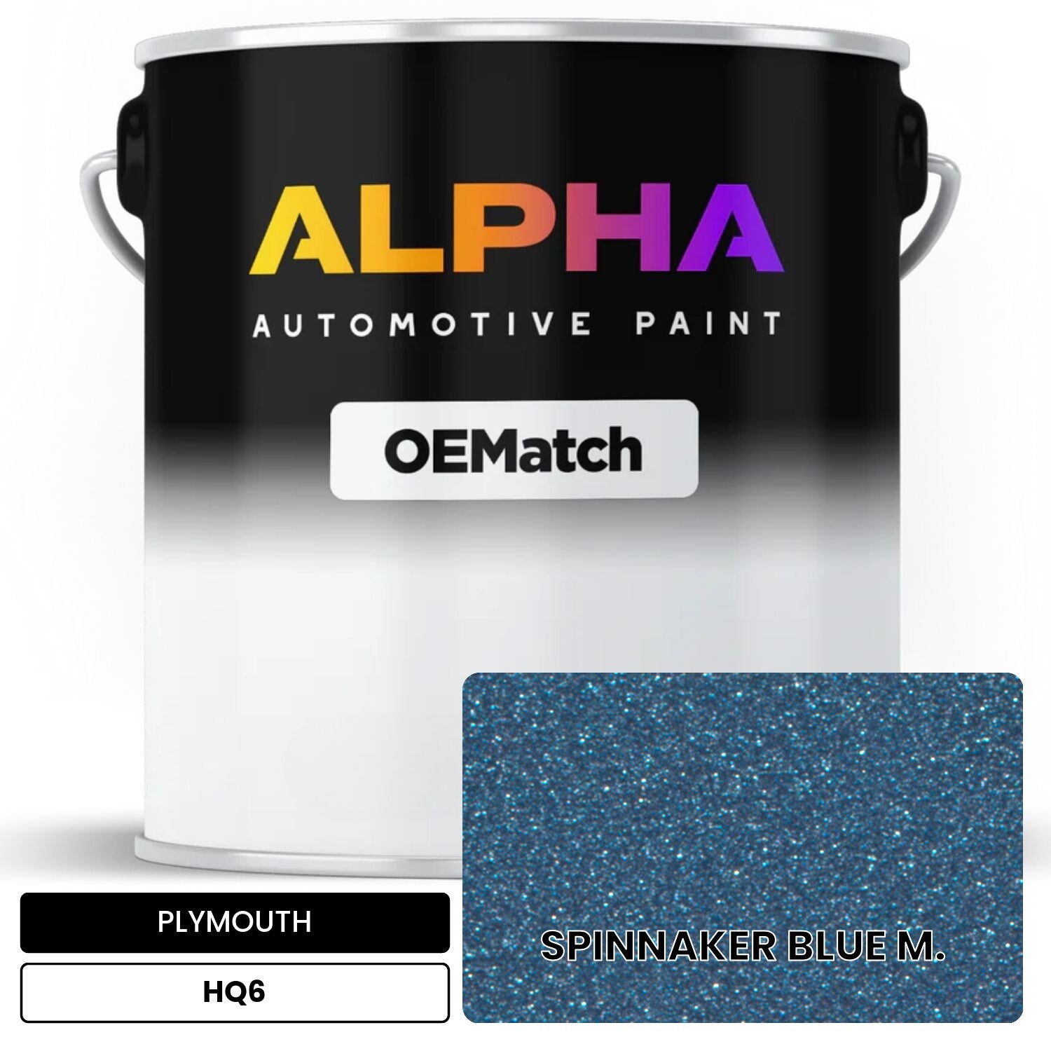 PLYMOUTH SPINNAKER BLUE M. HQ6 OEMatch Basecoat