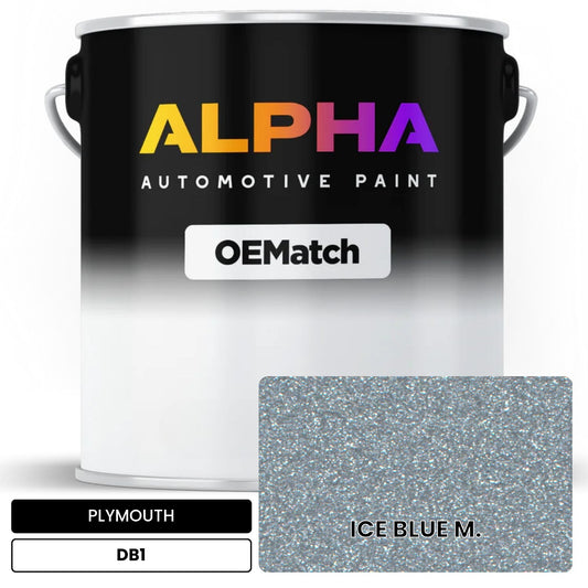 PLYMOUTH ICE BLUE M. DB1 OEMatch Basecoat