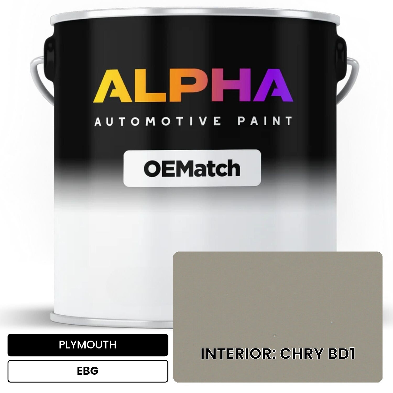 PLYMOUTH INTERIOR: CHRY BD1 EBG OEMatch Basecoat