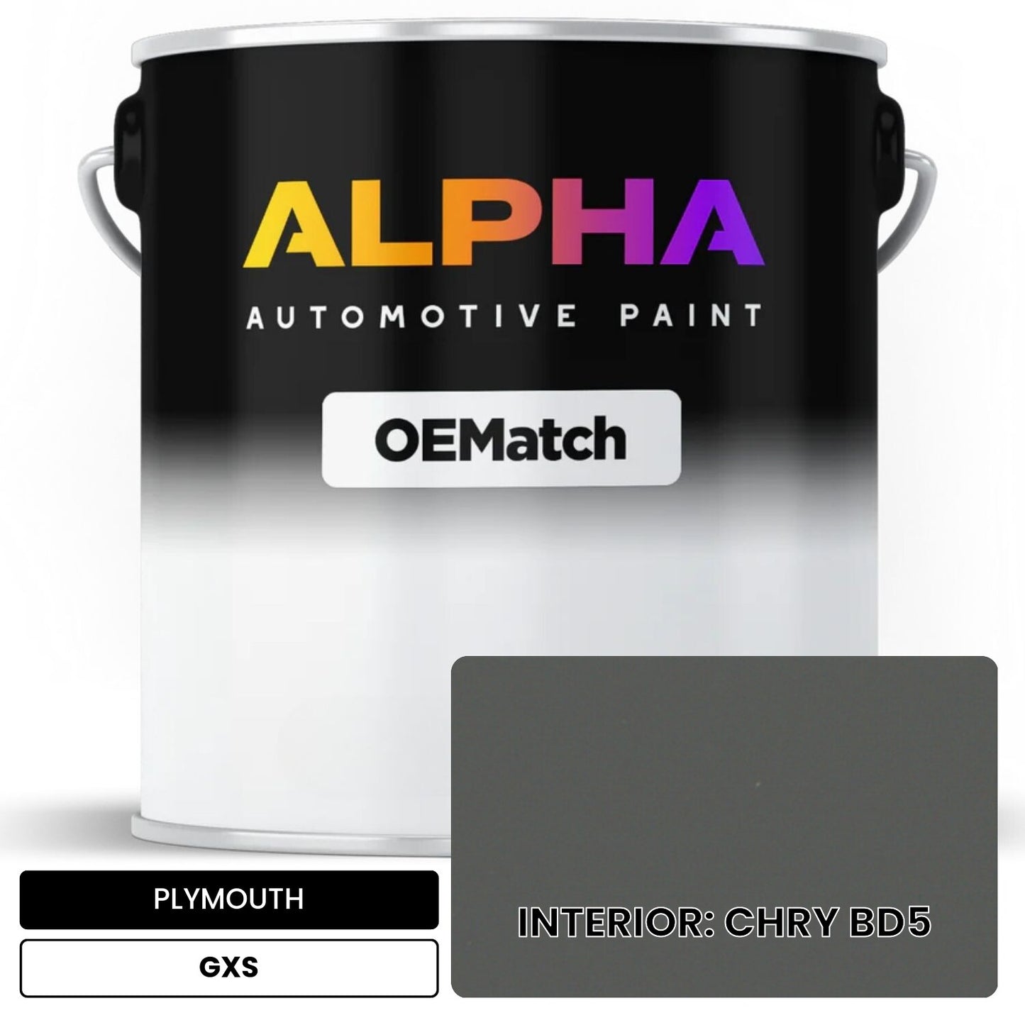 PLYMOUTH INTERIOR: CHRY BD5 GXS OEMatch Basecoat