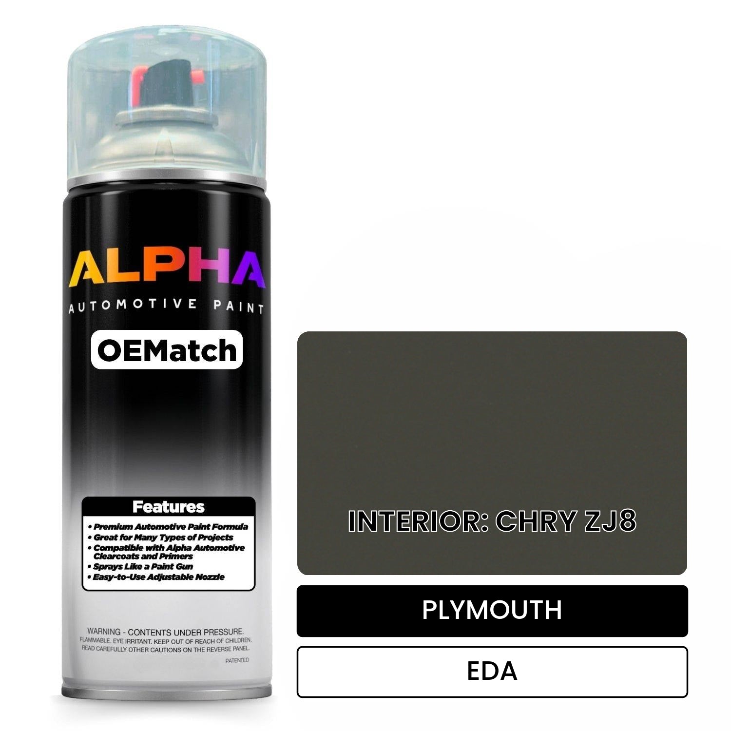 PLYMOUTH INTERIOR: CHRY ZJ8 EDA OEMatch Spraycan